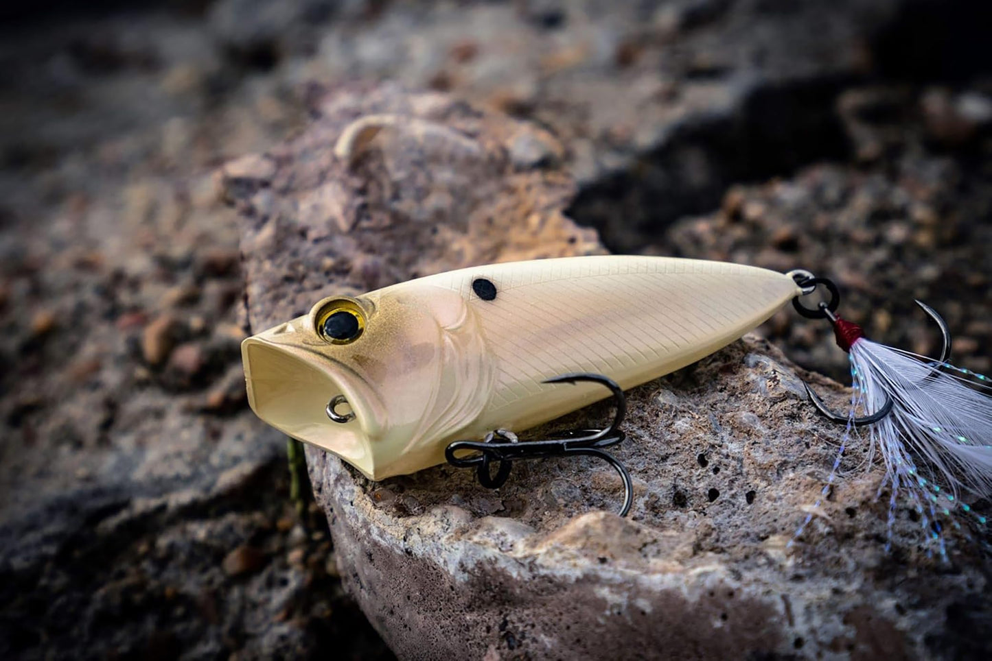 6th Sense – Silent SplashBack Popper – Topwater Popper – Bass Fishing – 70mm 3/8oz. or 90mm 3/4oz.