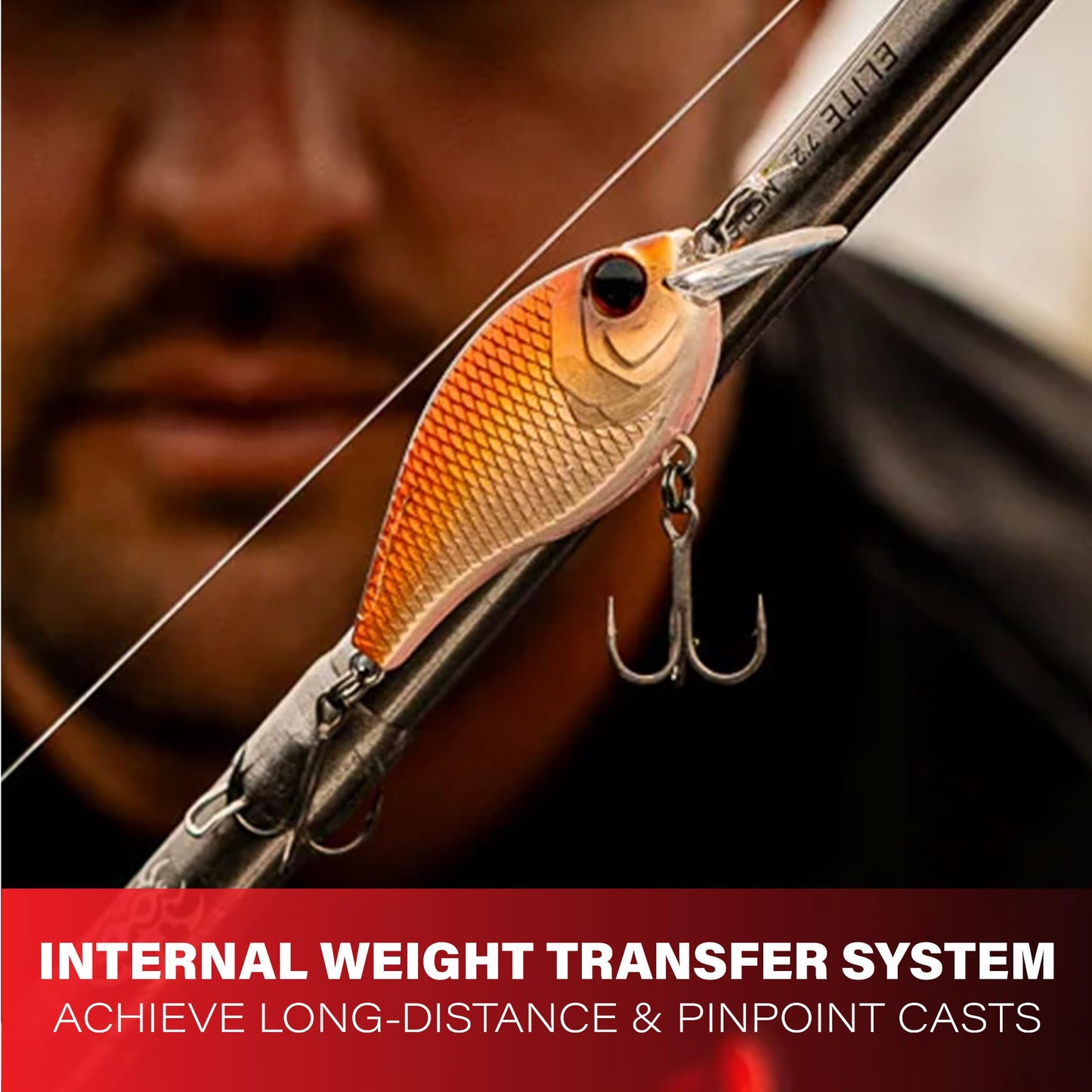 6th Sense Flat Finesse F4 Crankbait – Great Castability with Tight Wobble Action, Internal Weight Transfer for Long Distance Casting, and Circuit Board Bill