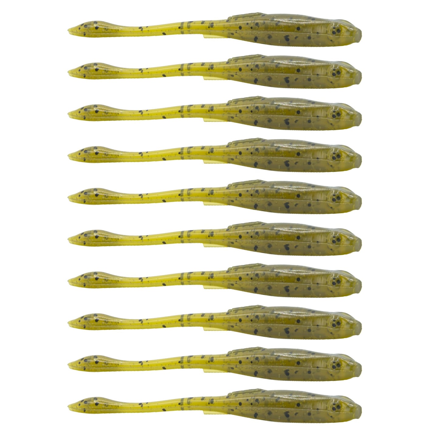 6th Sense Glitch – Soft Plastic Bass Lure, Flat Belly Design, Realistic Bait Fish Movement, Enhanced by Proprietary 6th Scent – 3.8 inch (10/pk) - Made in The USA