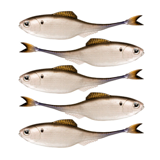 6th Sense – Masterclass Fiction – Shad Soft Plastic Swimbait – Realistic Baitfish Profile – Multiple Bass Fishing Lure
