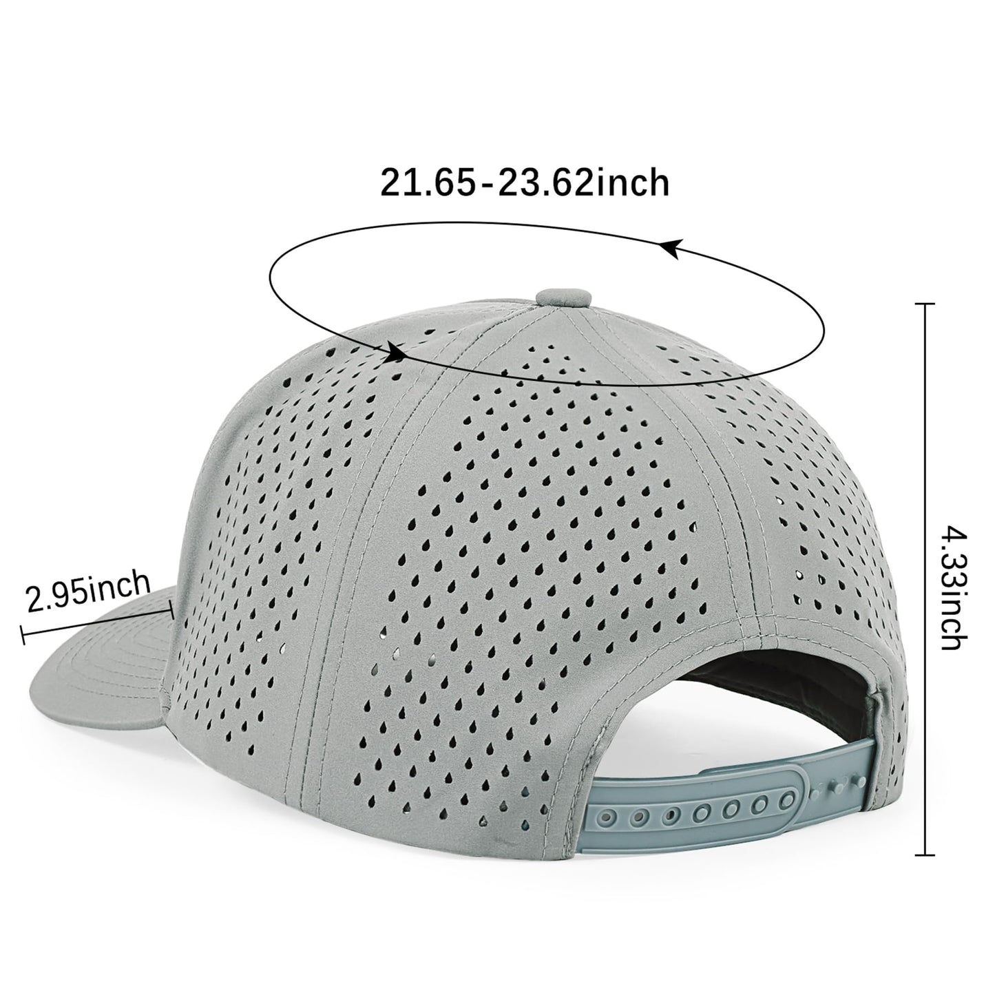 Quick Dry Baseball Cap Laser Cut Mesh Snapback Hats for Men & Women