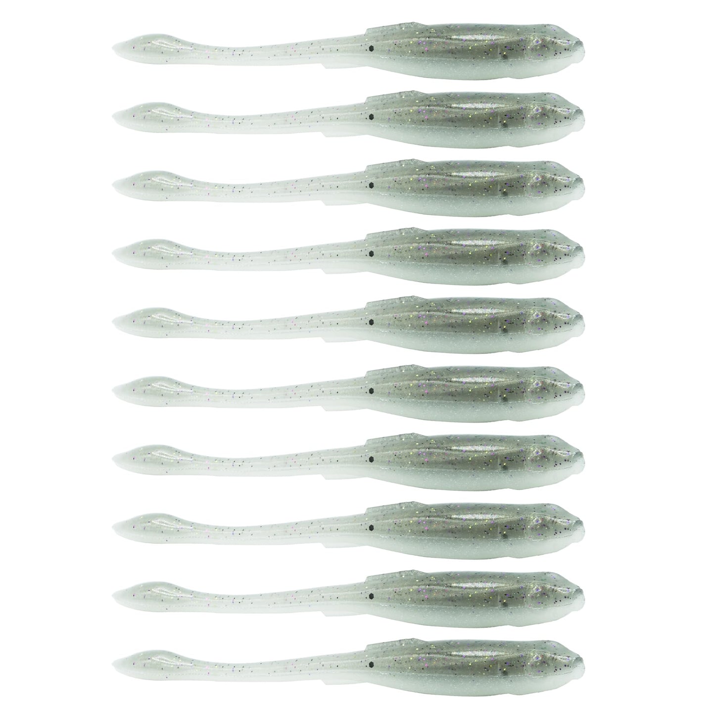 6th Sense Glitch – Soft Plastic Bass Lure, Flat Belly Design, Realistic Bait Fish Movement, Enhanced by Proprietary 6th Scent – 3.8 inch (10/pk) - Made in The USA