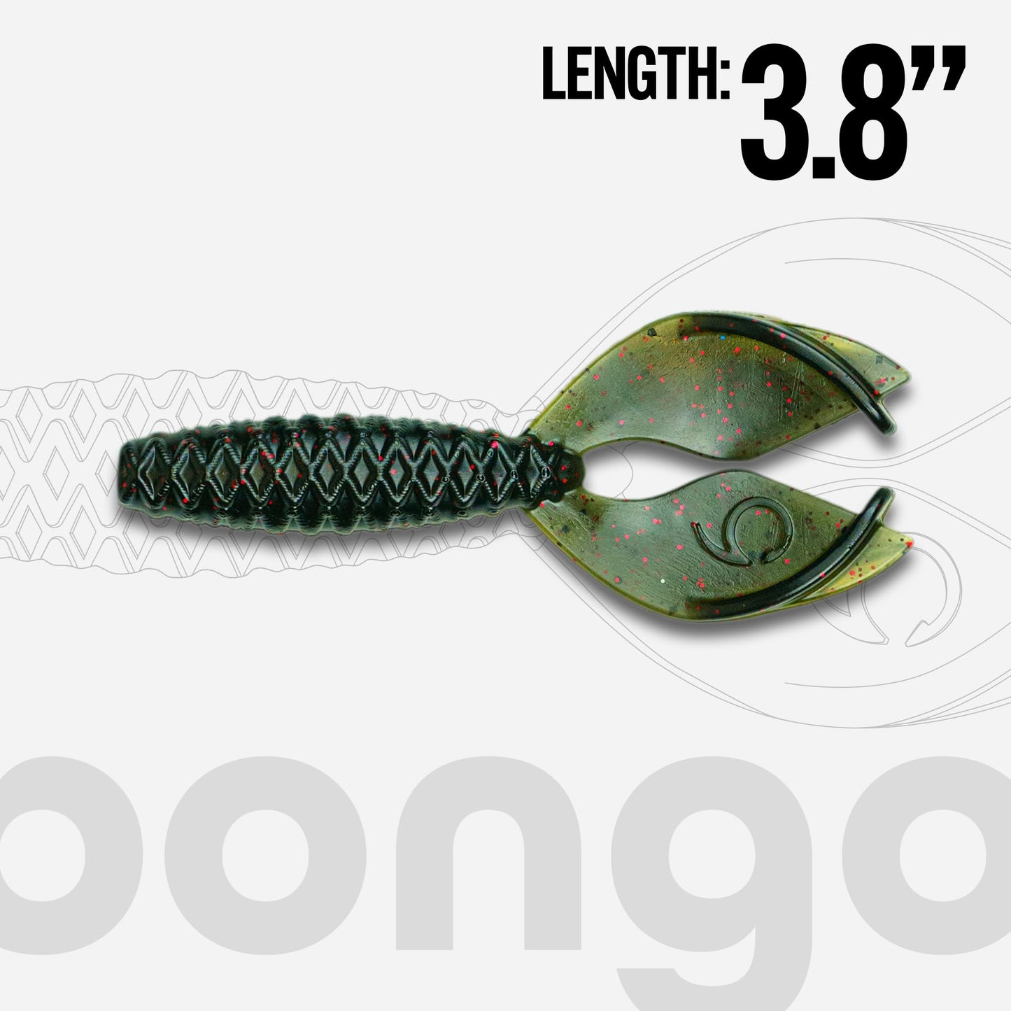 6th Sense - Bongo 3.7 - Soft Plastics Jig Trailer/Creature Bait - Bass Fishing (6 per Pack)