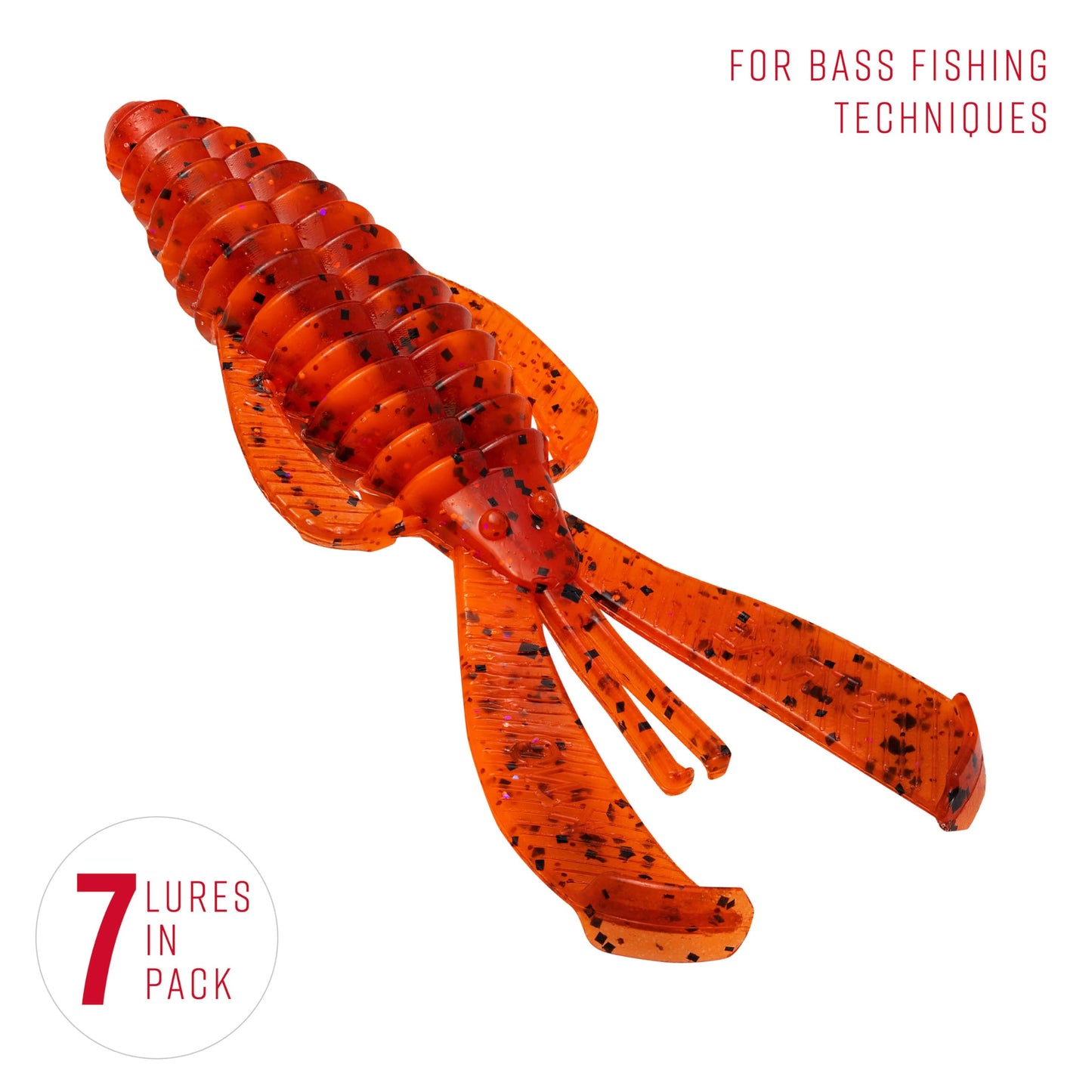 Strike King Rage Bug Fishing Lure, Soft Plastic Grub, Unique Design, Subtle Action