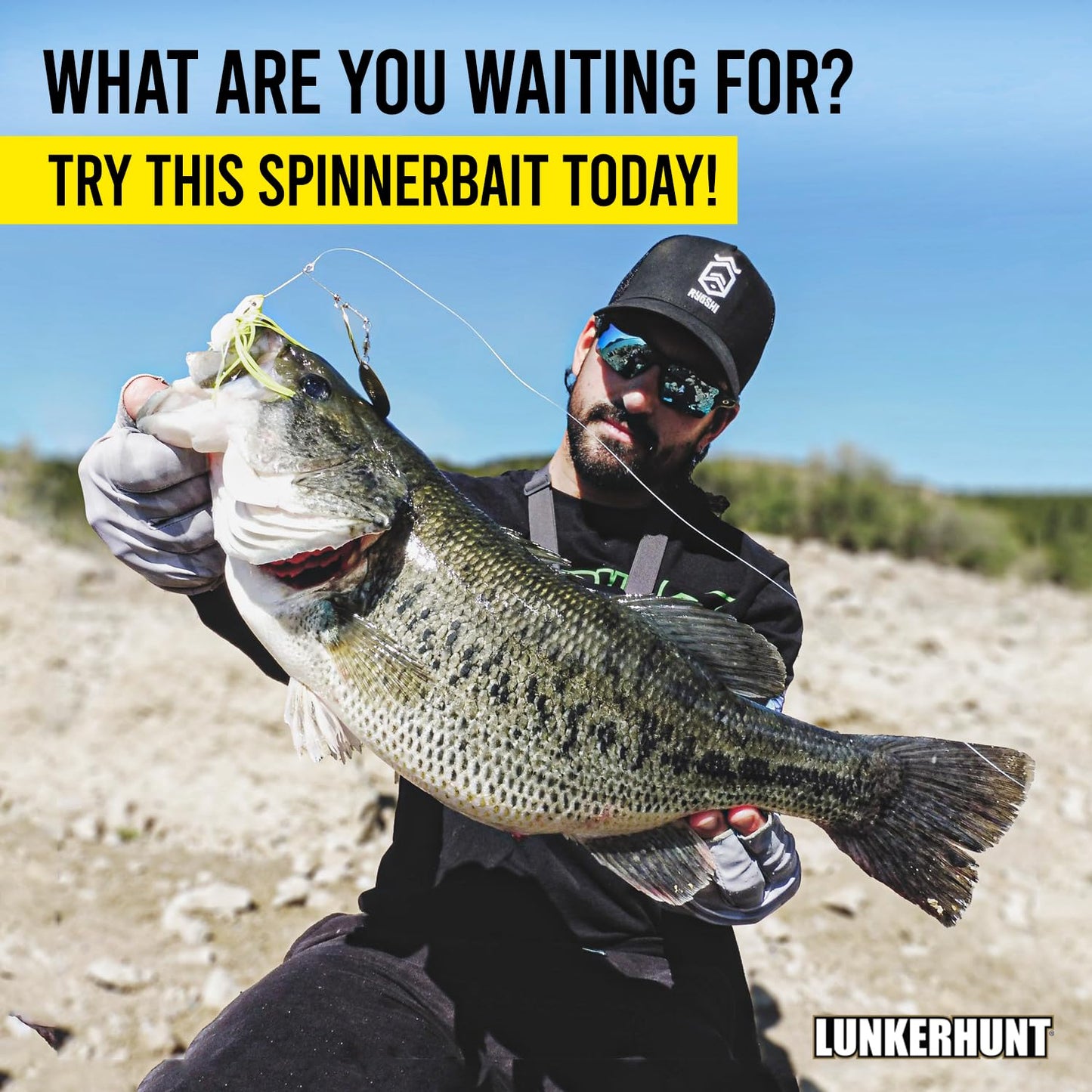 Lunkerhunt Impact Ignite | Spinnerbaits with 2 Willow Leaf Blades | Sink Fast Fishing Lure for Bass and Trout | Silicon Skirt, Swim Jig Saltwater and Deep Water Fishing Bait