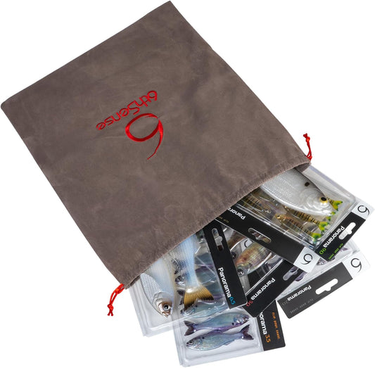 6th Sense – Panorama Sampler Pack – Multi-Size Soft Swimbait Variety Bundle for Bass Fishing, Includes Six Realistic Live Colors