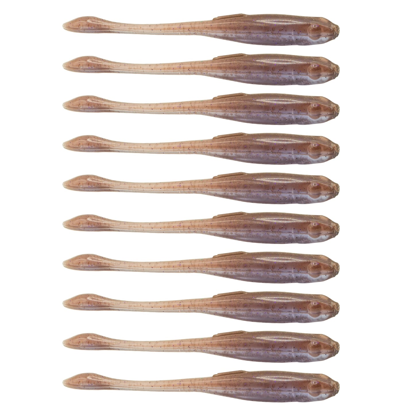 6th Sense Glitch – Soft Plastic Bass Lure, Flat Belly Design, Realistic Bait Fish Movement, Enhanced by Proprietary 6th Scent – 3.8 inch (10/pk) - Made in The USA