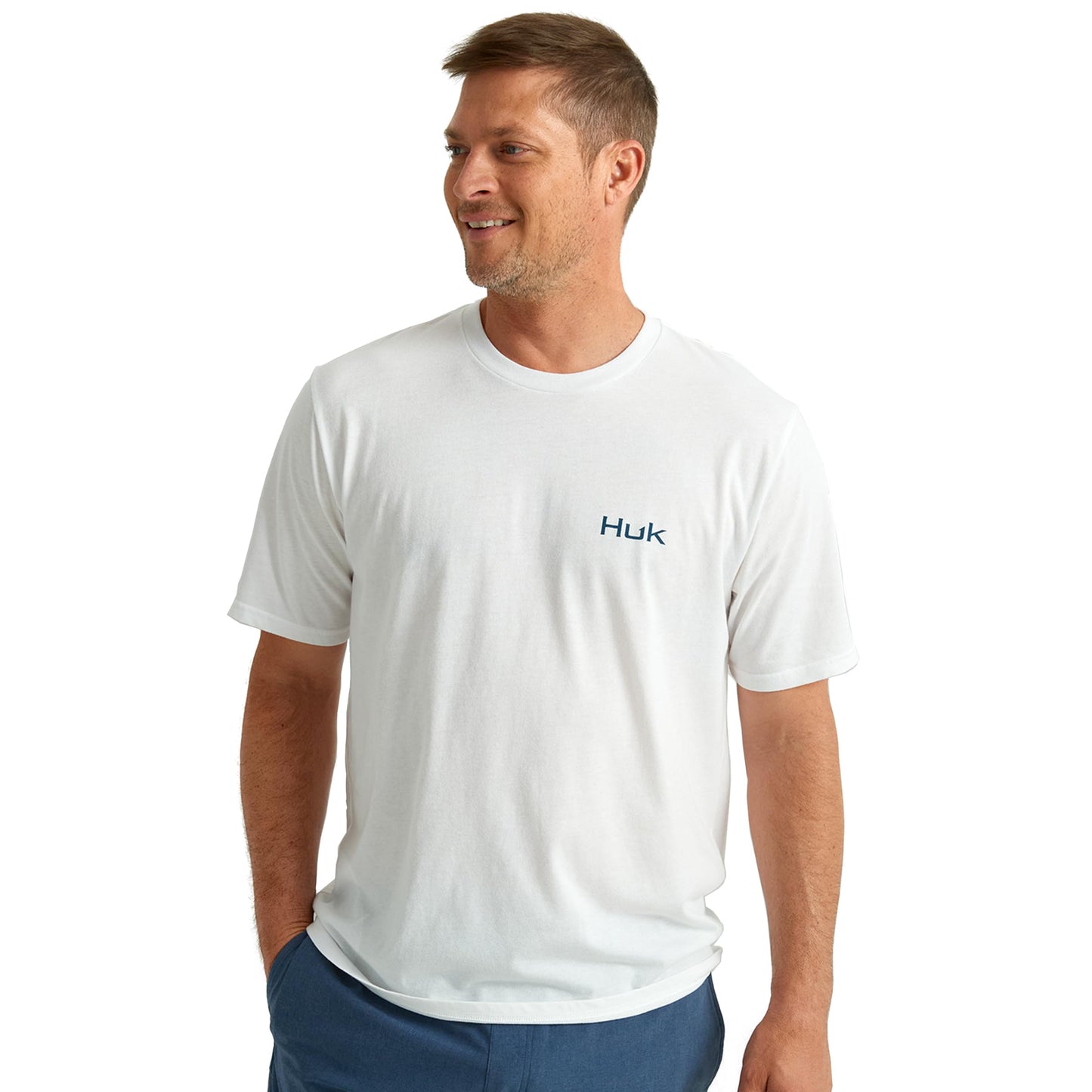 HUK Mens Kc Scott Short Sleeve Tee, Performance Fishing T-Shirt