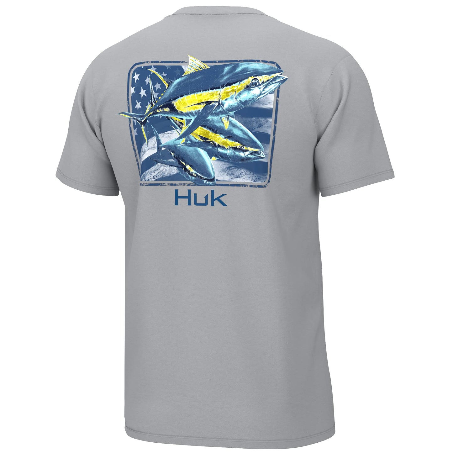 HUK Mens Kc Scott Short Sleeve Tee, Performance Fishing T-Shirt