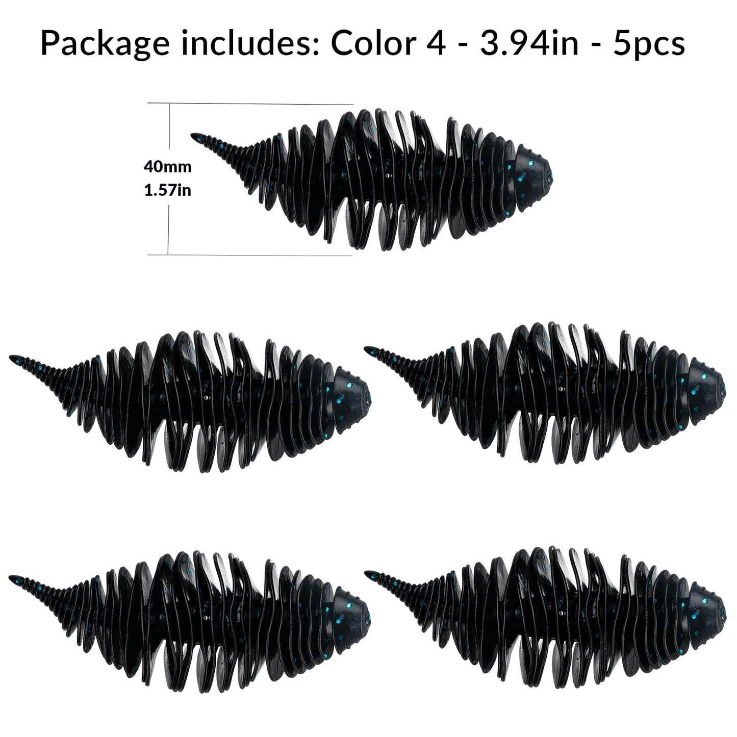 THKFISH Soft Swimbait 5/6 PCS or 15/18 PCS Soft Plastic Fishing Lures Bass Lures Swim Baits Lures for Bass Fishing Worms for Bass