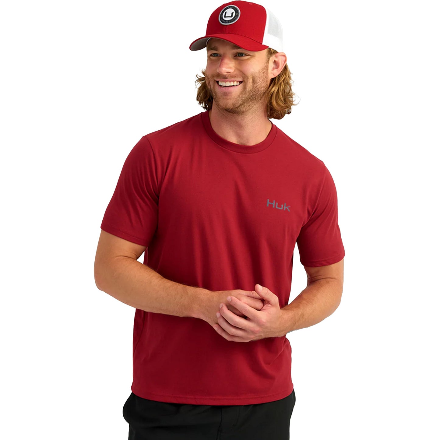 HUK Mens Kc Scott Short Sleeve Tee, Performance Fishing T-Shirt