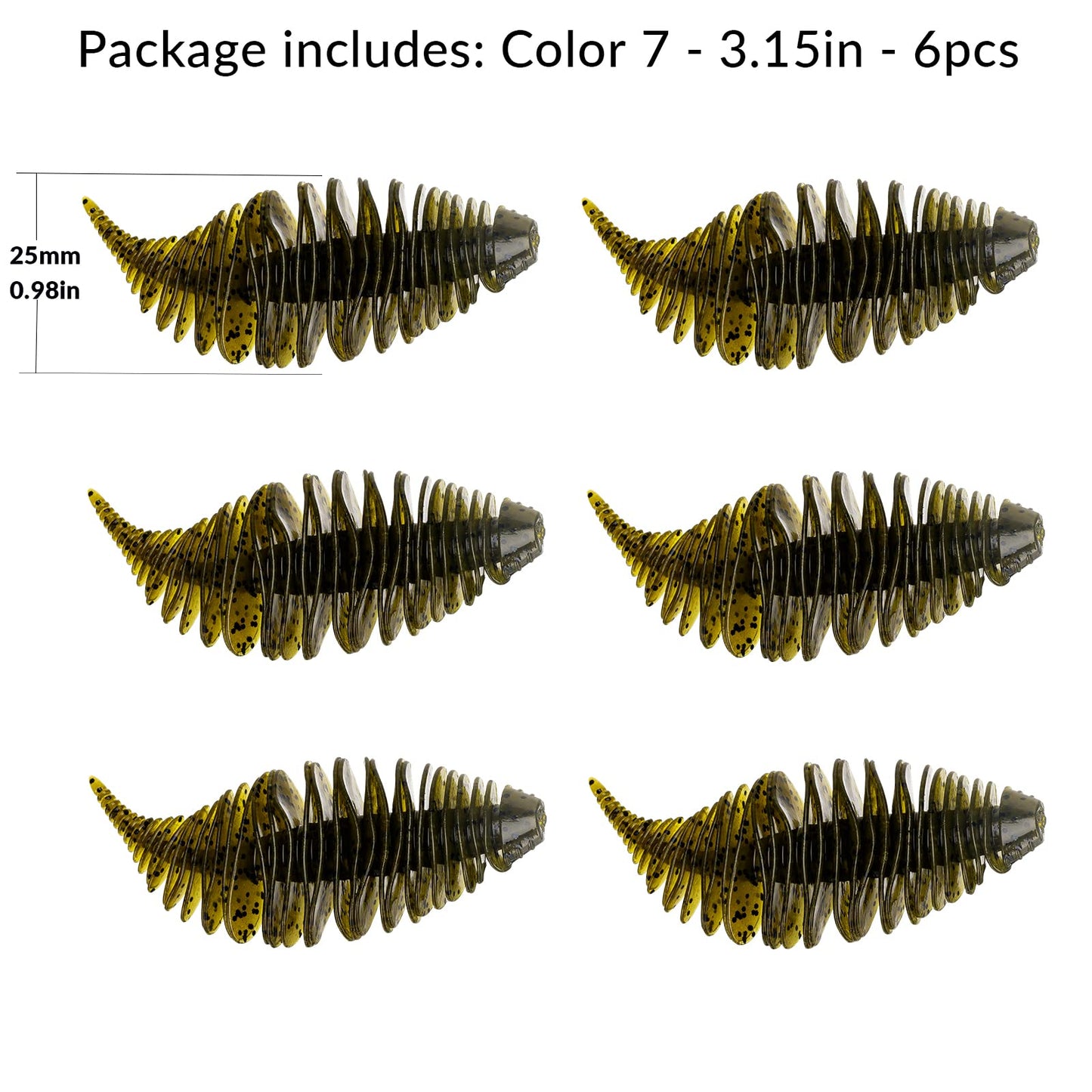 THKFISH Soft Swimbait 5/6 PCS or 15/18 PCS Soft Plastic Fishing Lures Bass Lures Swim Baits Lures for Bass Fishing Worms for Bass