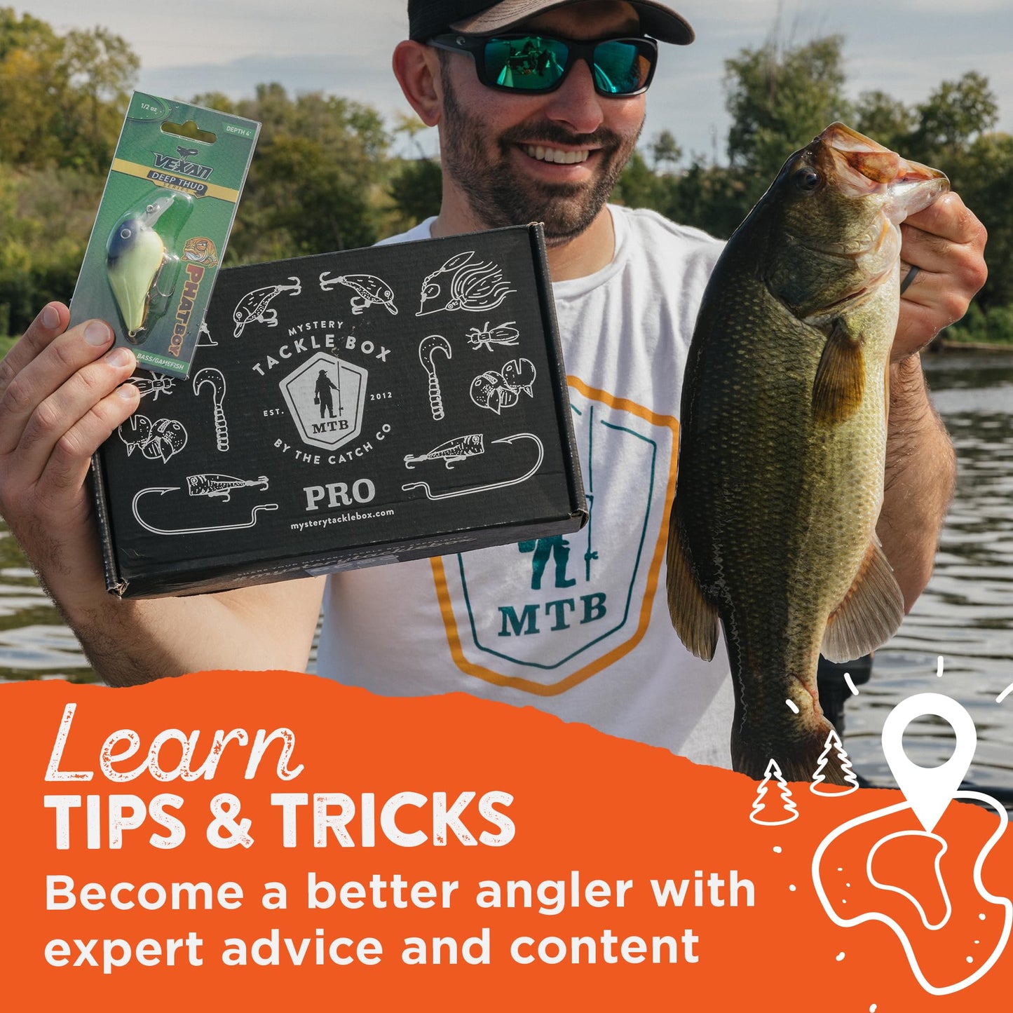 Catch Co Mystery Tackle Box Freshwater Catch All Fishing Kit | Bass | Trout | Crappie | Bluegill | Perch | Sunfish | Catfish |