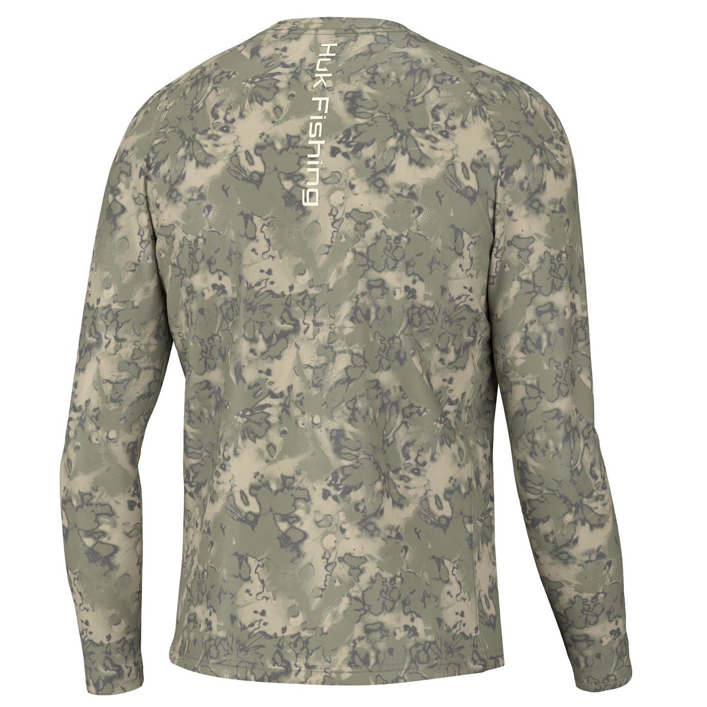 HUK Mens Pursuit Crew Long Sleeve Shirt, Sun Protecting Fishing Shirt