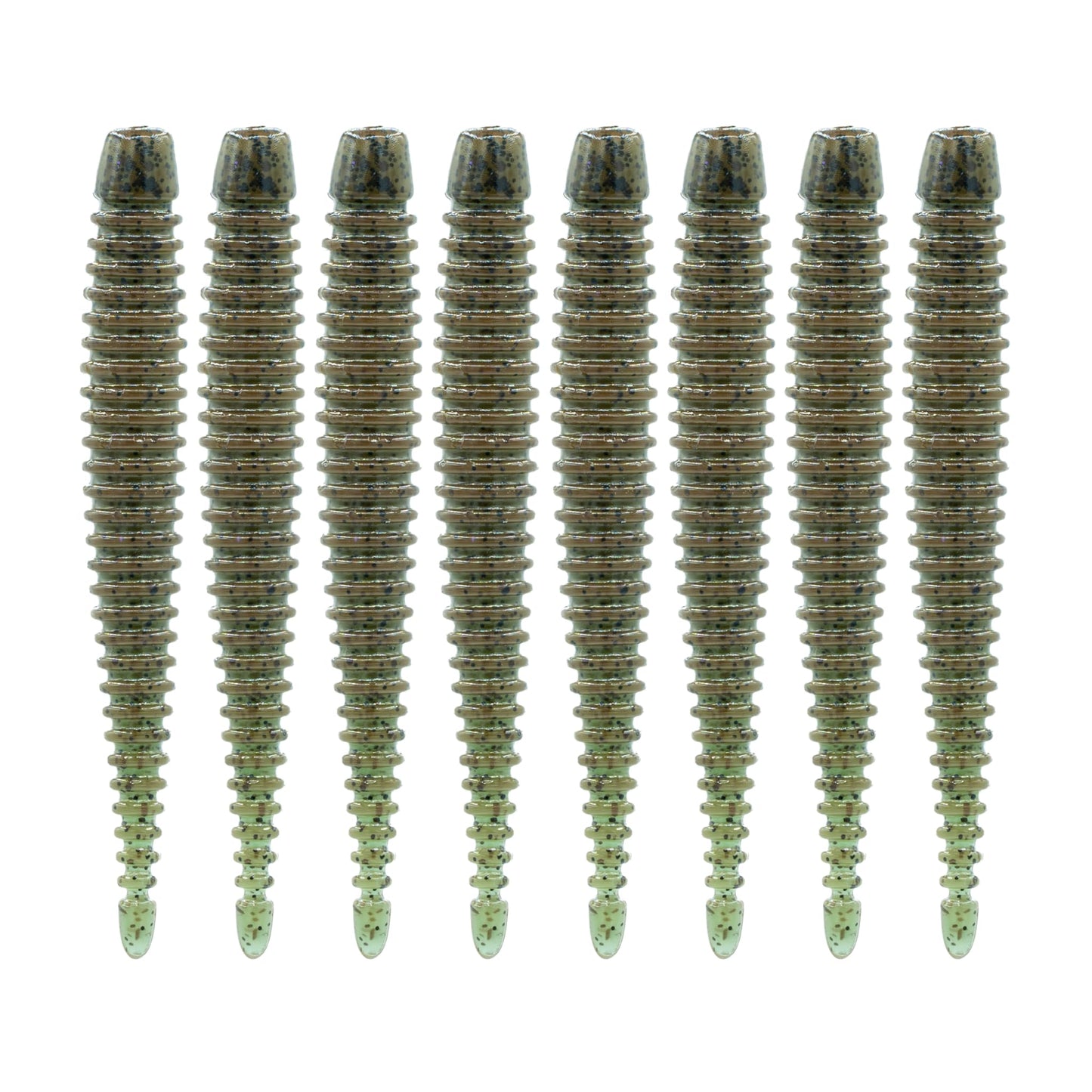 6th Sense – Boosa Ned 3.3 – Finesse Ned Worm – Bass Fishing – Ribbed Body Shimmy Tail – Divine Ned Jig Heads - Made in The USA