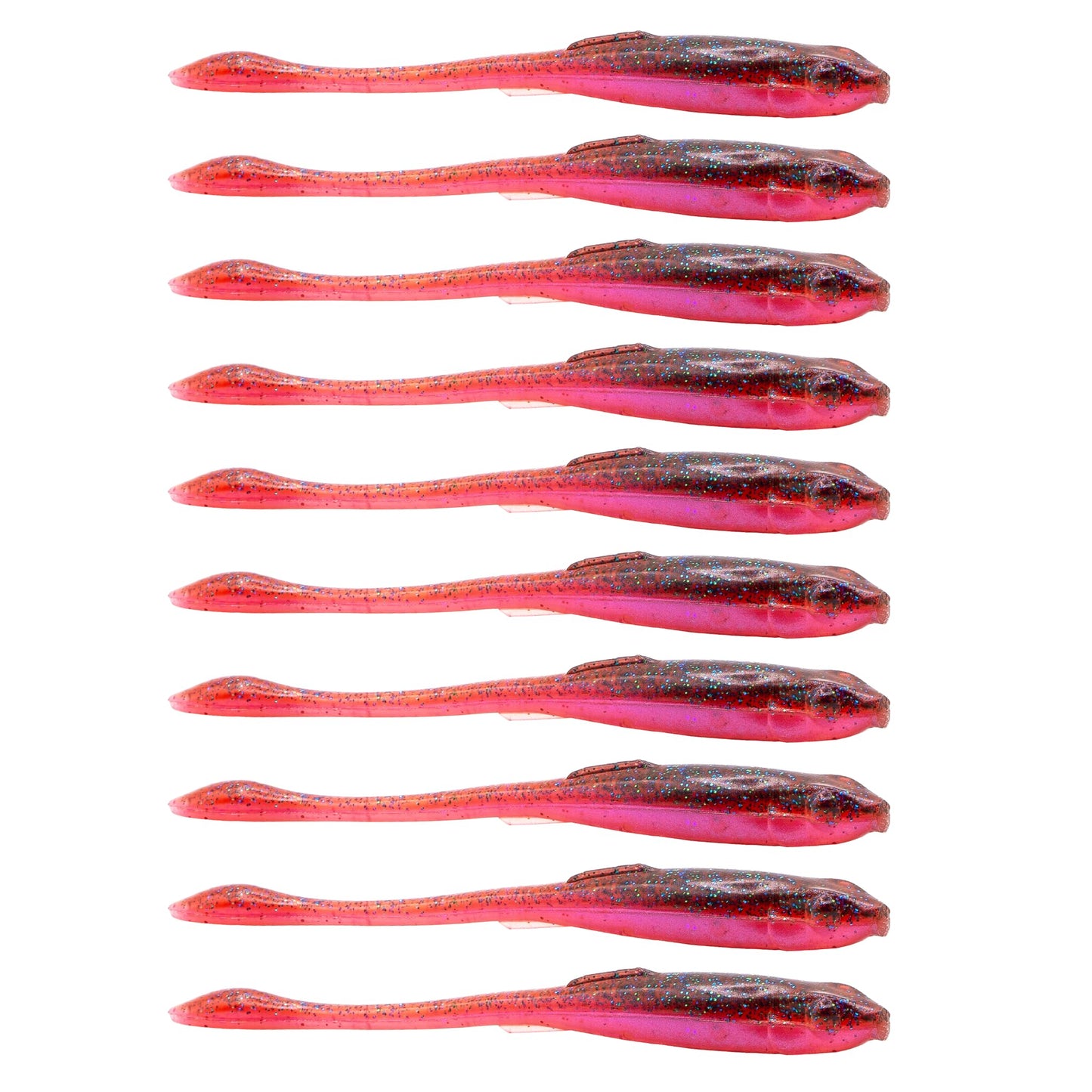 6th Sense Glitch – Soft Plastic Bass Lure, Flat Belly Design, Realistic Bait Fish Movement, Enhanced by Proprietary 6th Scent – 3.8 inch (10/pk) - Made in The USA