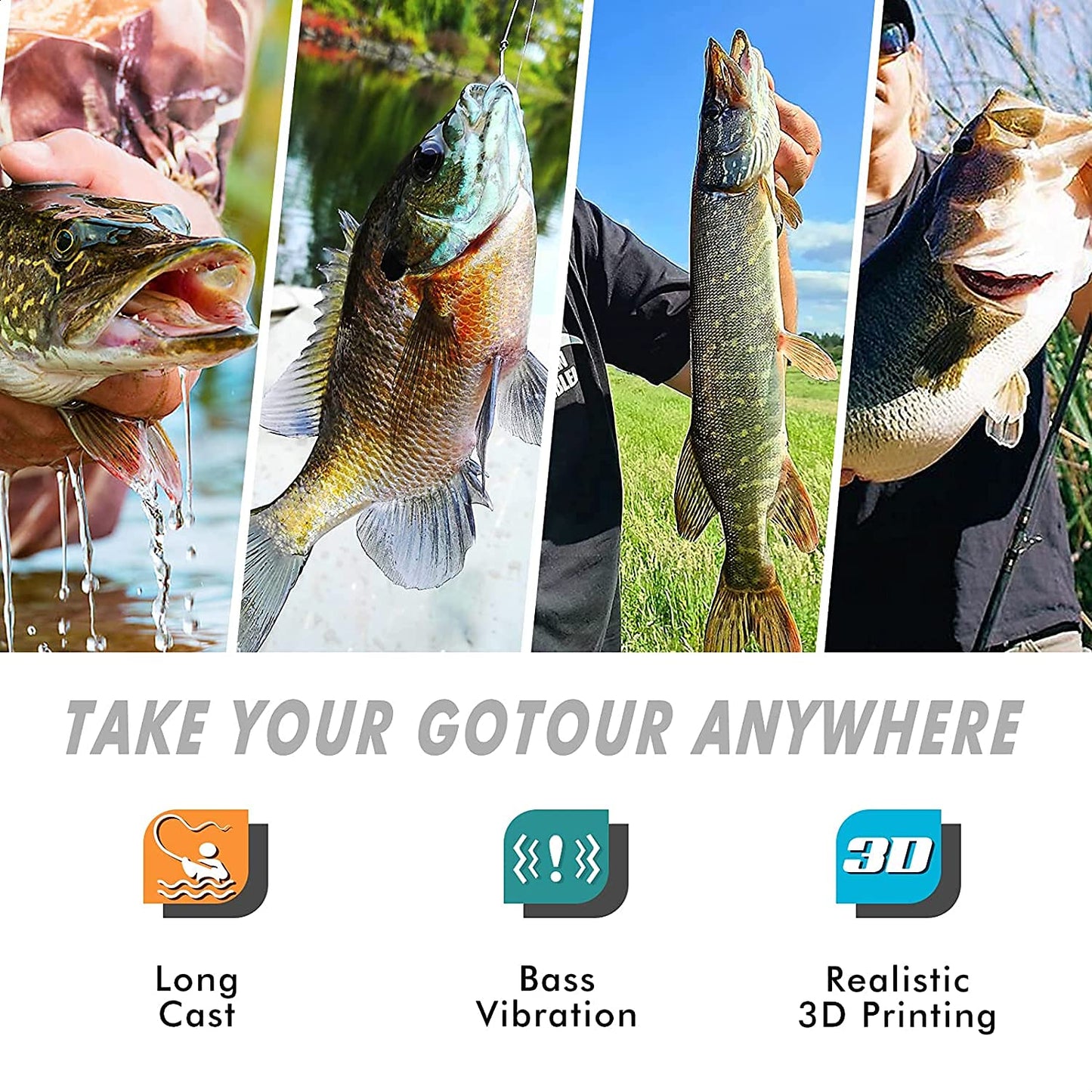 Gotour Weedless Soft Fishing Lures for Freshwater and Saltwater, Premium Pre-Rigged Jig Head Paddle Tail Swimbaits for Bass Fishing，Jigs Fishing Bait for Crappie Trout Walleye, Amazing Fishing Gifts