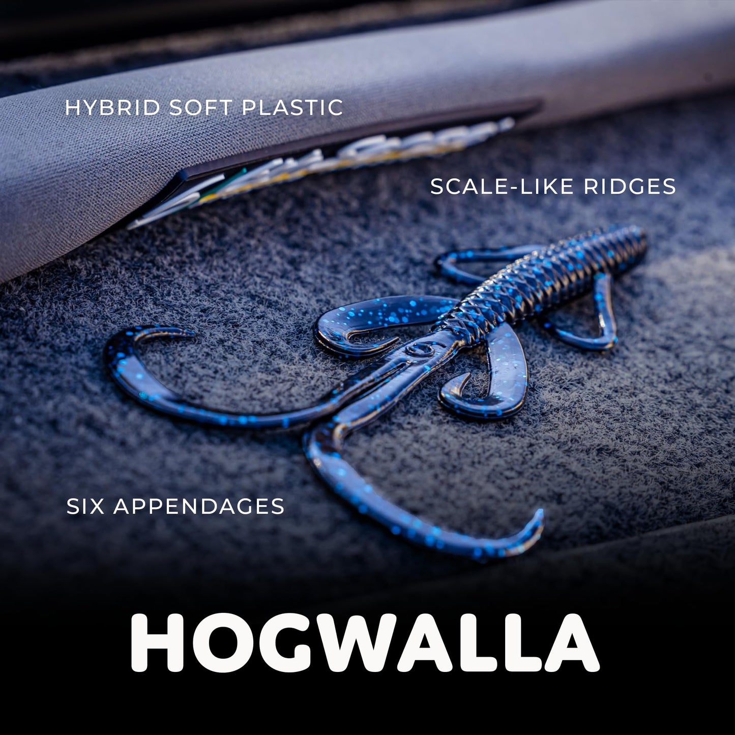 6th Sense Hogwalla 5.8 Hybrid Soft Plastic – Bass Fishing Lure, Versatile for Texas Rig, Carolina Rig, Flipping – Made in The USA