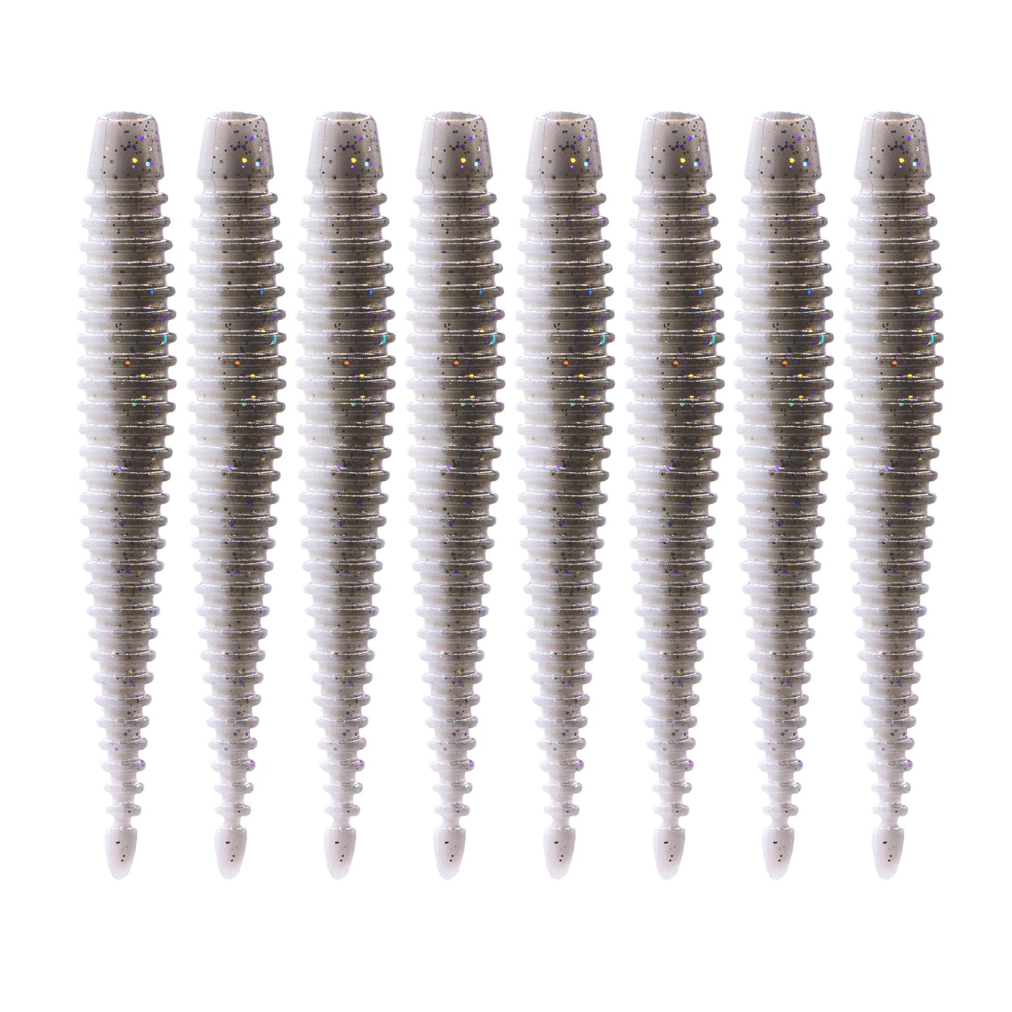 6th Sense – Boosa Ned 3.3 – Finesse Ned Worm – Bass Fishing – Ribbed Body Shimmy Tail – Divine Ned Jig Heads - Made in The USA