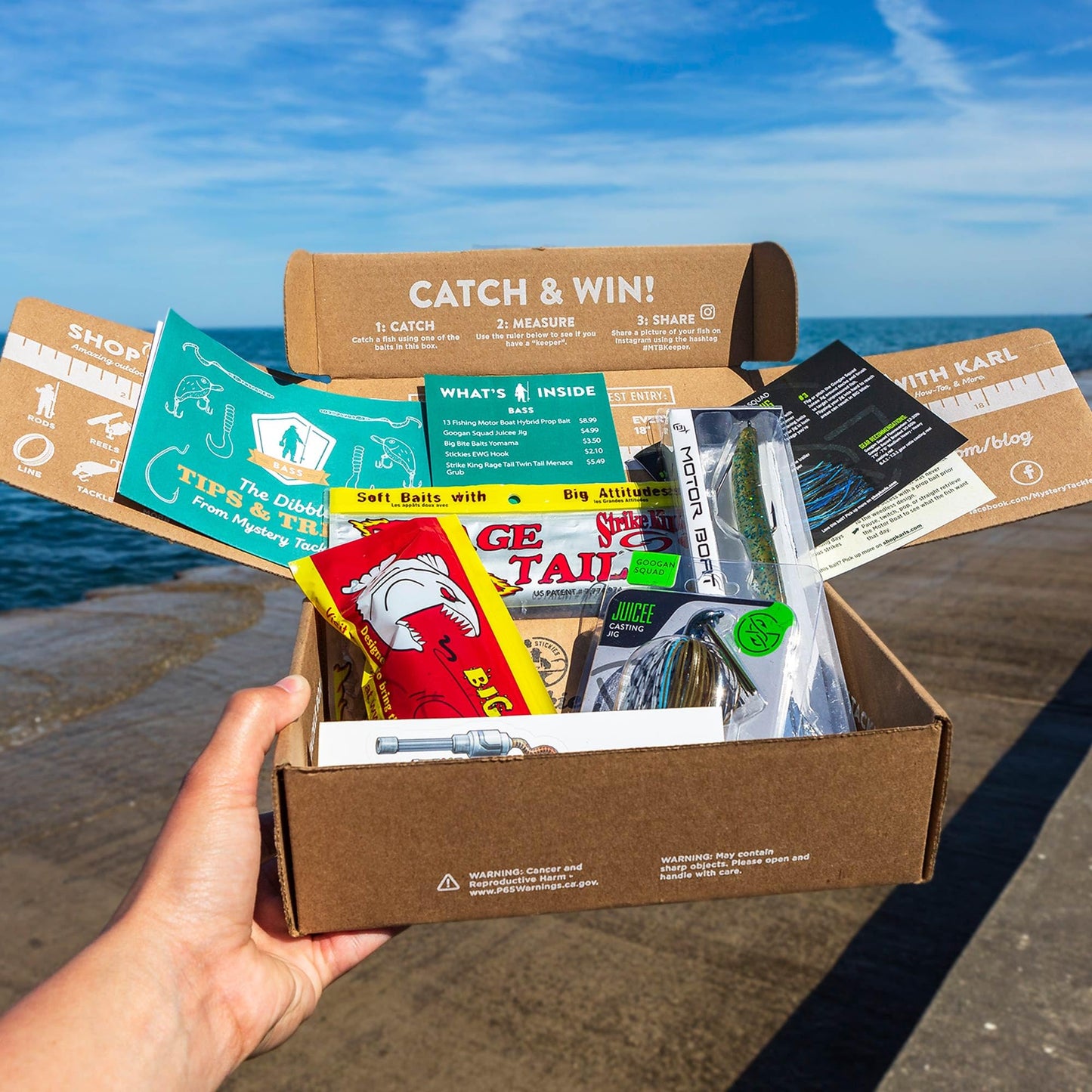 Catch Co Mystery Tackle Box Freshwater Catch All Fishing Kit | Bass | Trout | Crappie | Bluegill | Perch | Sunfish | Catfish |