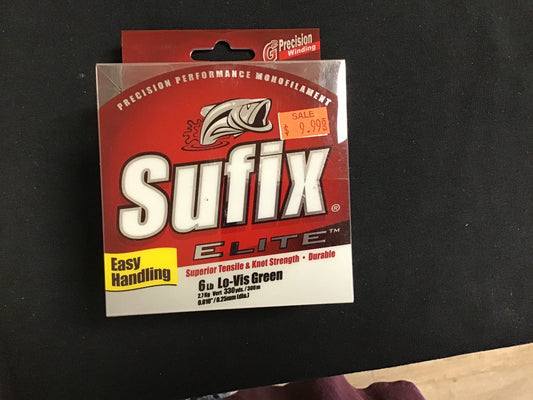Sufix Elite 6 lb Fishing Line (330 YD Spool)