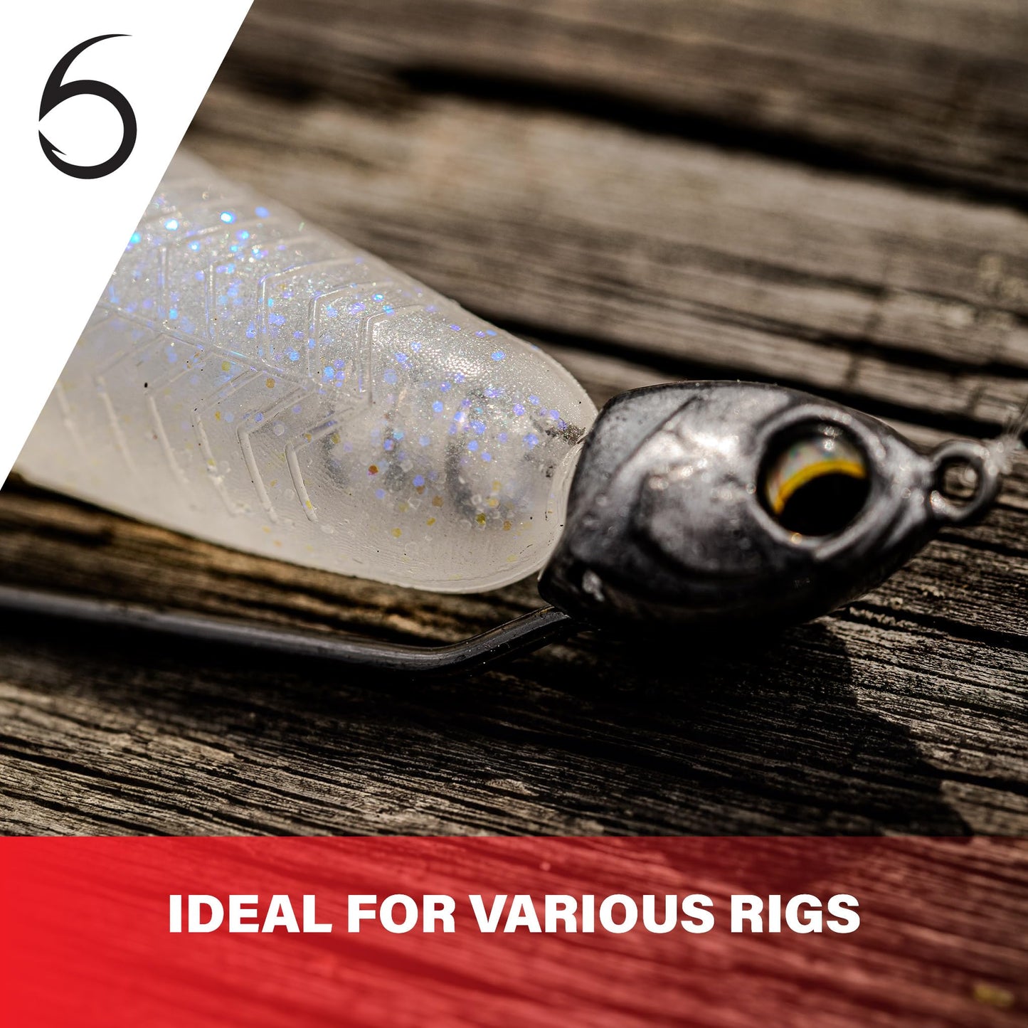 6th Sense – Divine Swimbait Series – Soft Paddle Tail Swimbait – Bass Fishing – 2.7"/3.2"/3.8"/4.4"/5.3" Sizes