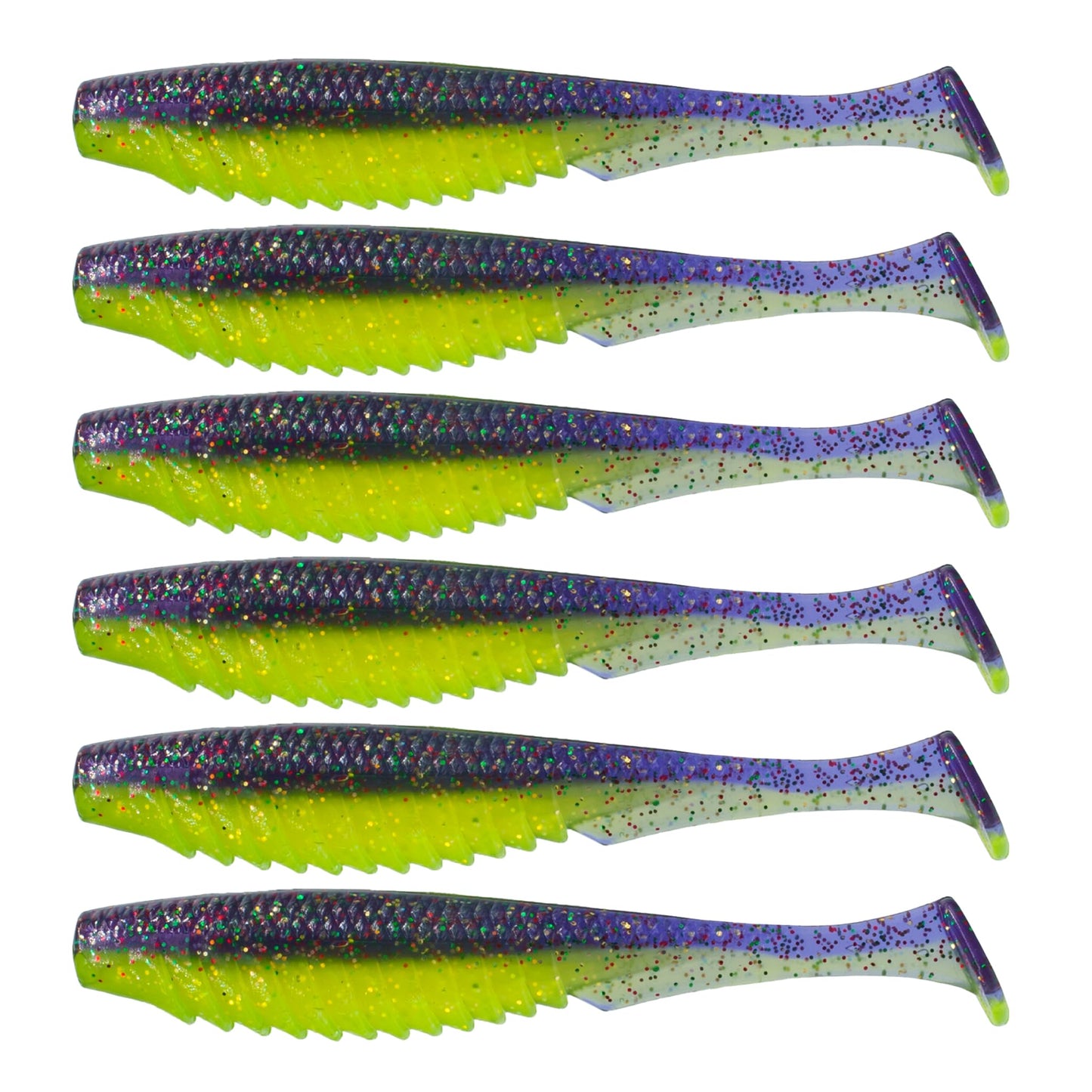 6th Sense – Party Paddle 4.3" – Saltwater Swimbait – Inshore Fishing – Redfish/Trout/Snook – Paddle Tail Soft Plastic