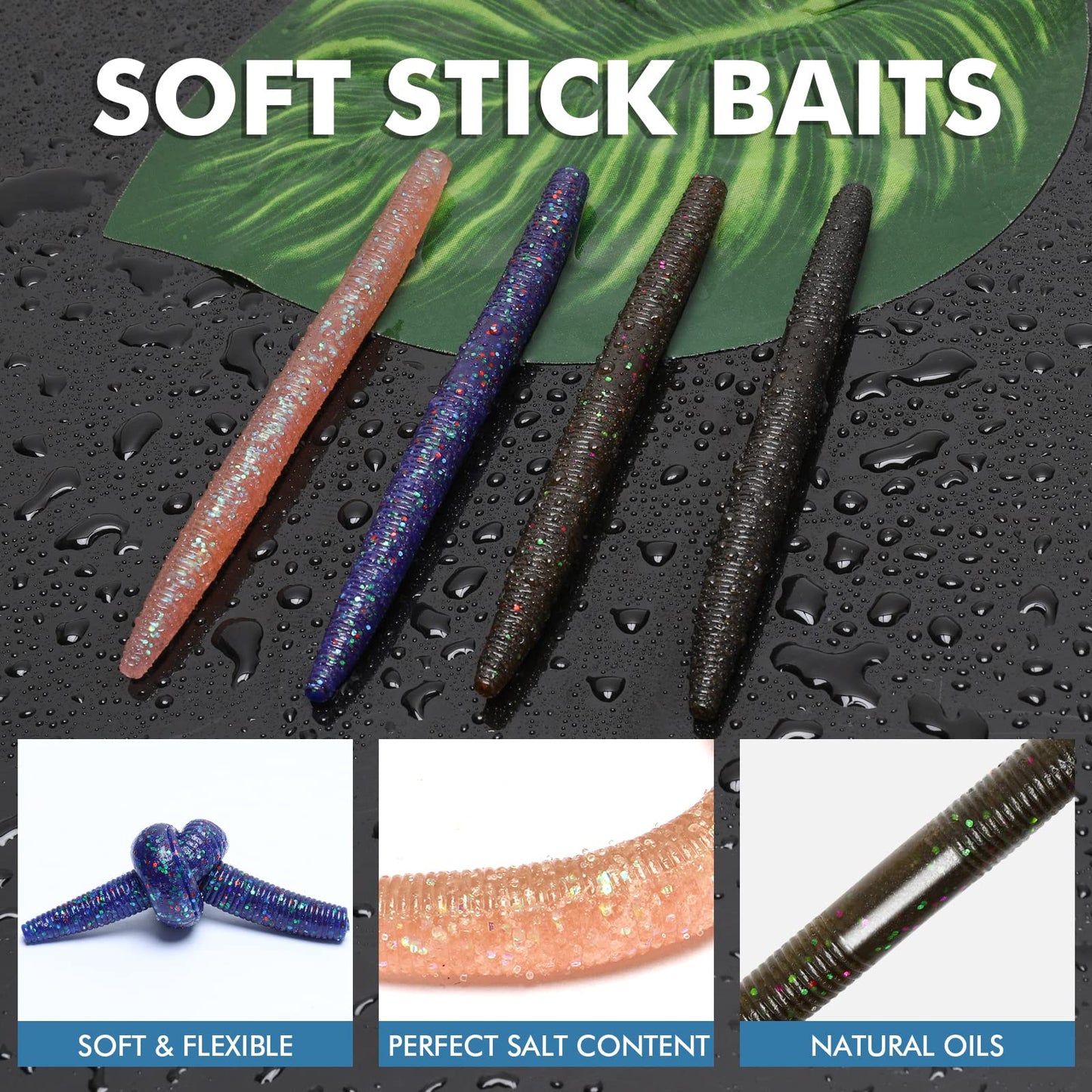 Gotour Weedless Soft Fishing Lures for Freshwater and Saltwater, Premium Pre-Rigged Jig Head Paddle Tail Swimbaits for Bass Fishing，Jigs Fishing Bait for Crappie Trout Walleye, Amazing Fishing Gifts