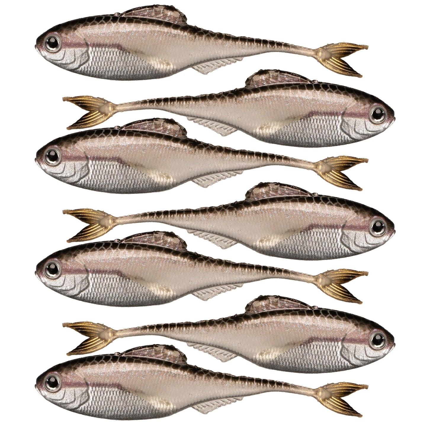 6th Sense – Masterclass Fiction – Shad Soft Plastic Swimbait – Realistic Baitfish Profile – Multiple Bass Fishing Lure