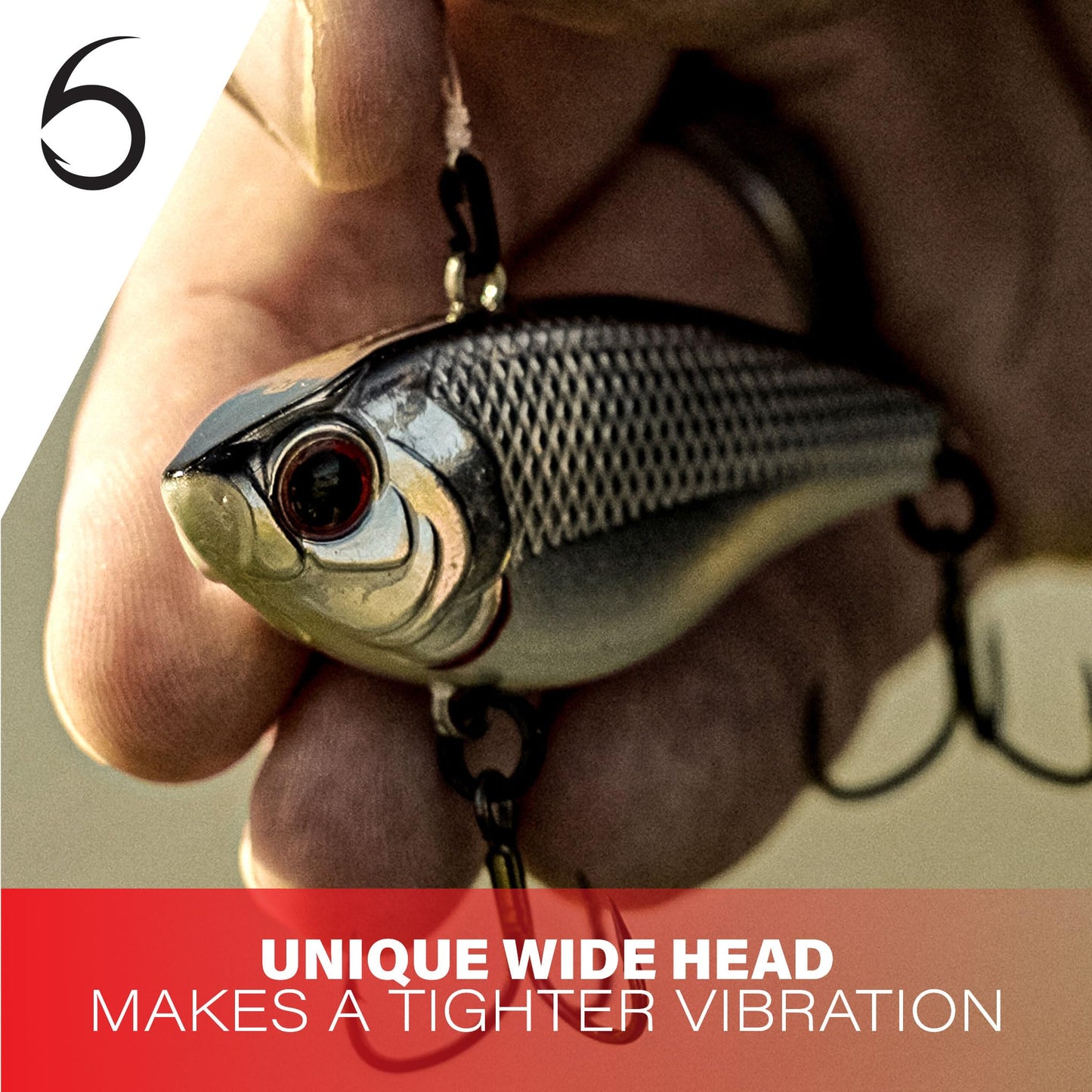 6th Sense Duke Lipless Crankbait – 55mm & 65mm Sizes – Tight Vibration, Loud Rattle for Bass Fishing – Finesse & Power Options