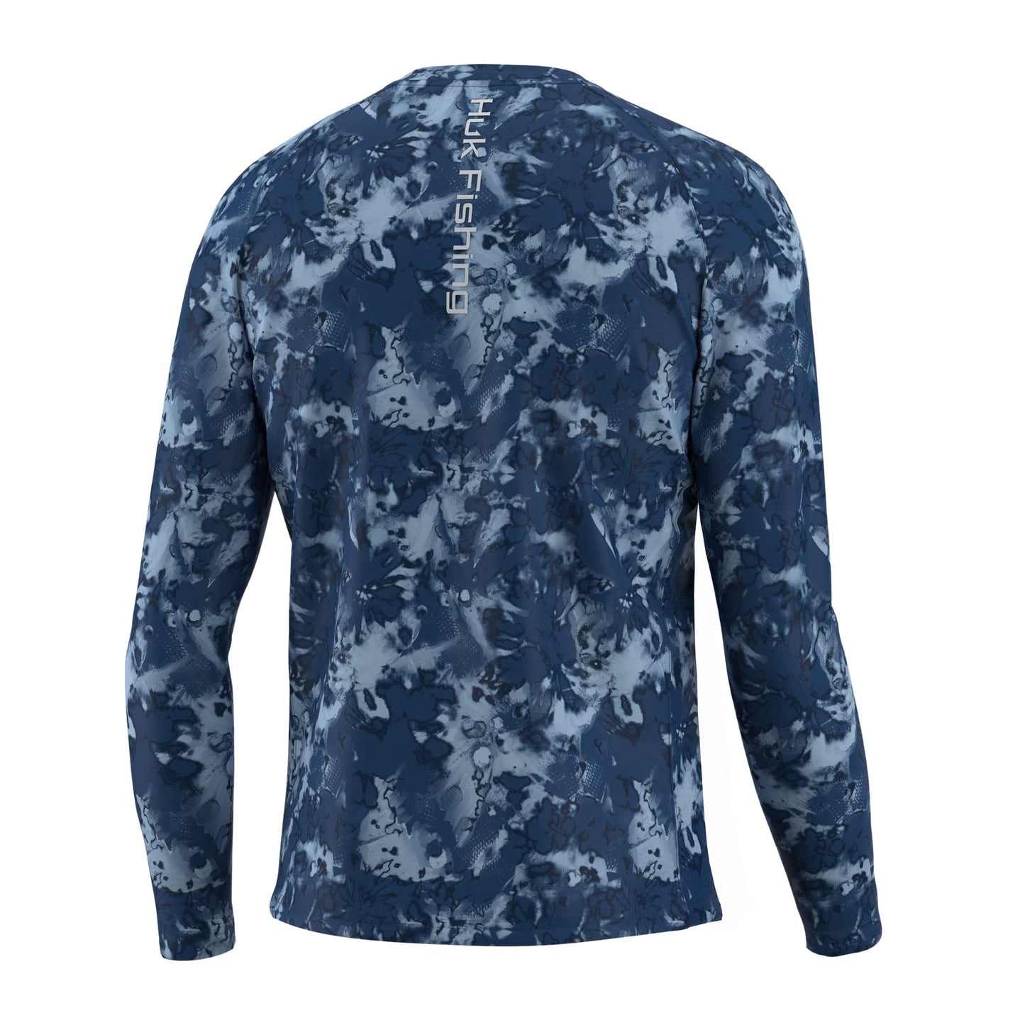 HUK Mens Pursuit Crew Long Sleeve Shirt, Sun Protecting Fishing Shirt
