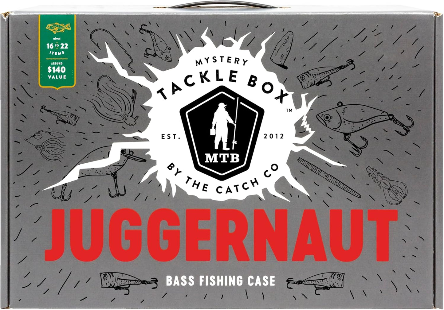 Catch Co Mystery Tackle Box Freshwater Largemouth and Smallmouth Bass Lures Fishing Kit