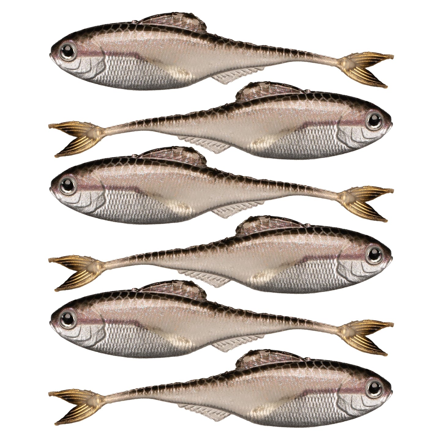 6th Sense – Masterclass Fiction – Shad Soft Plastic Swimbait – Realistic Baitfish Profile – Multiple Bass Fishing Lure