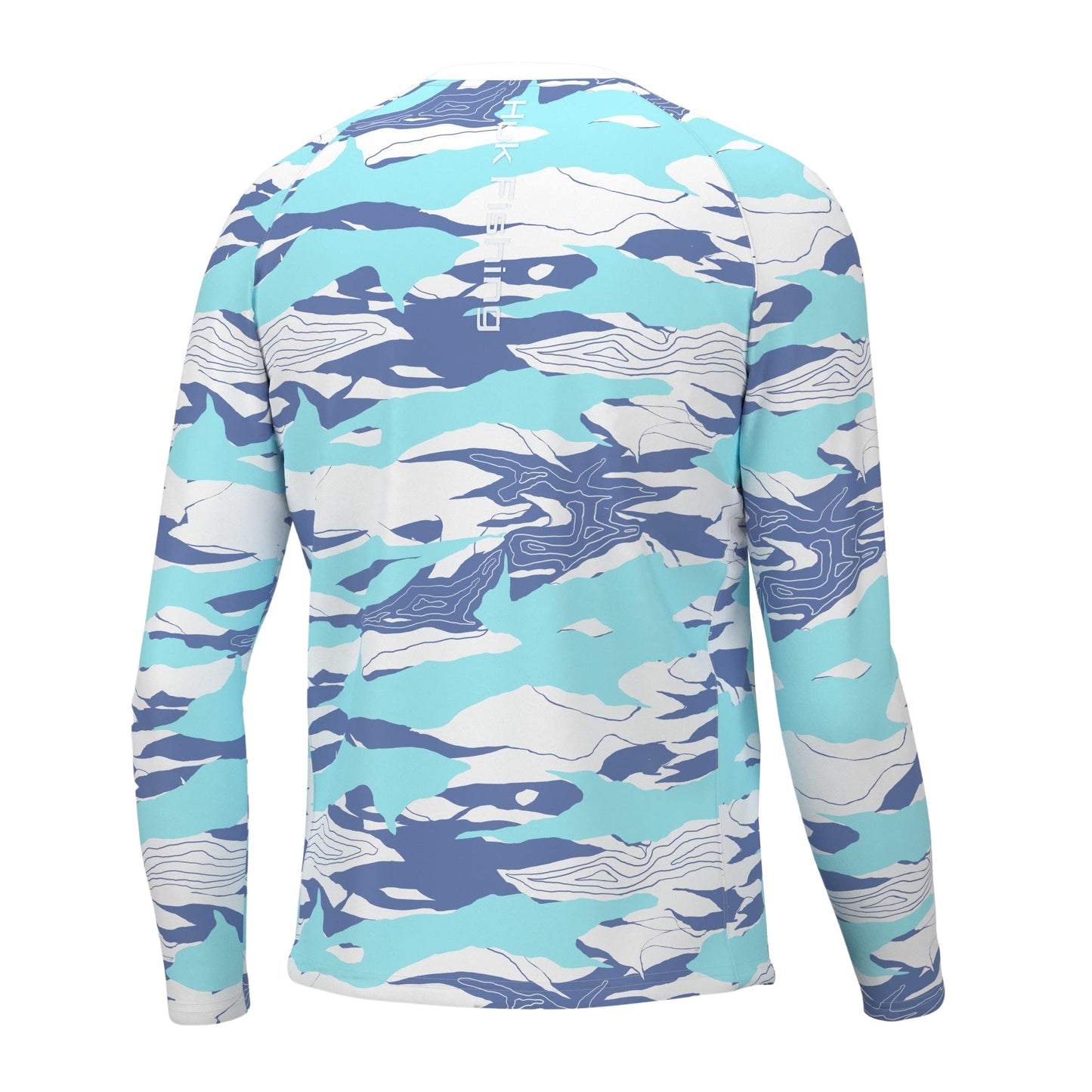 HUK Mens Pursuit Crew Long Sleeve Shirt, Sun Protecting Fishing Shirt