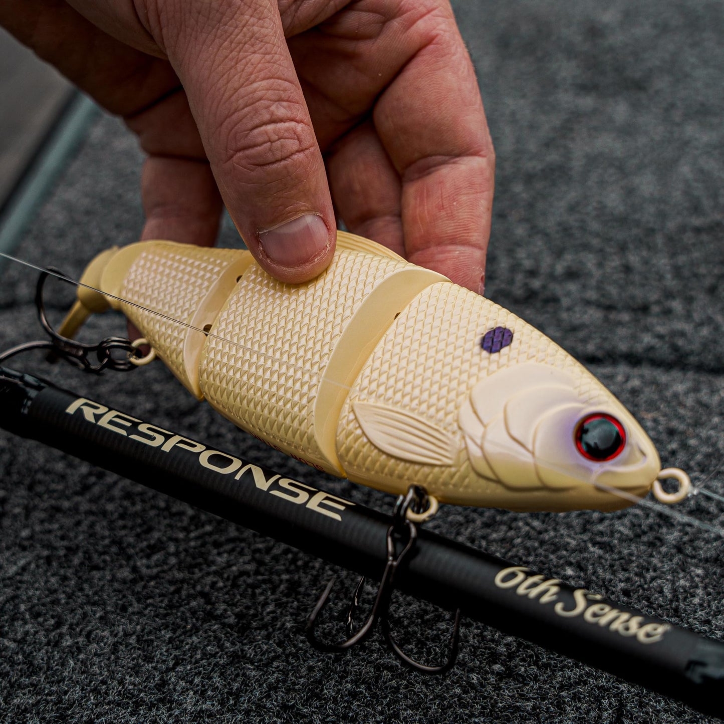 6th Sense – Trace 6.0 – Multi-Jointed Swimbait – Bass Fishing – Floating, Slow Sinking, and Fast Sinking Models – 6in.