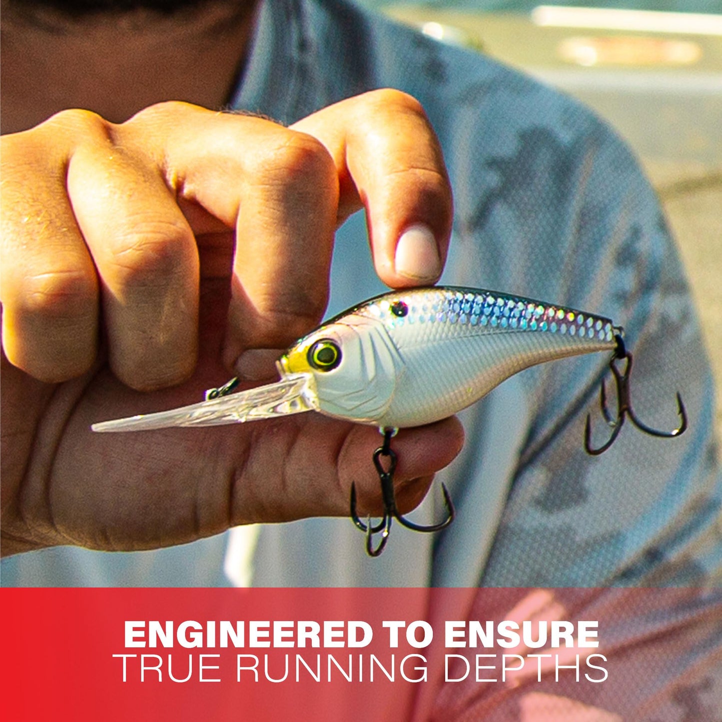 6th Sense – Cloud 9 Series Crankbait – Bass Fishing Lure with True Running Depths, Stabilized Action, Premium Paint, and Multiple Depth Models