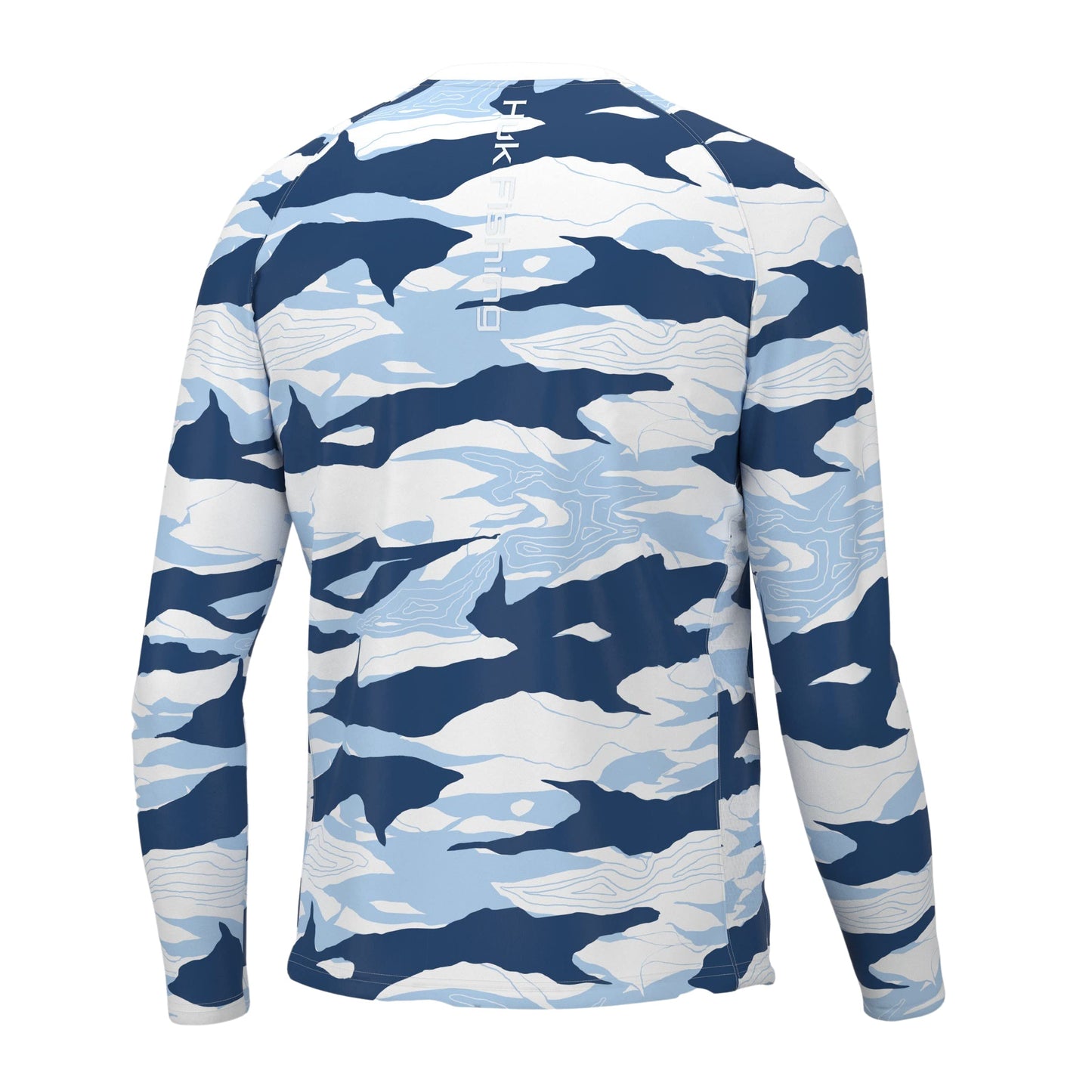 HUK Mens Pursuit Crew Long Sleeve Shirt, Sun Protecting Fishing Shirt