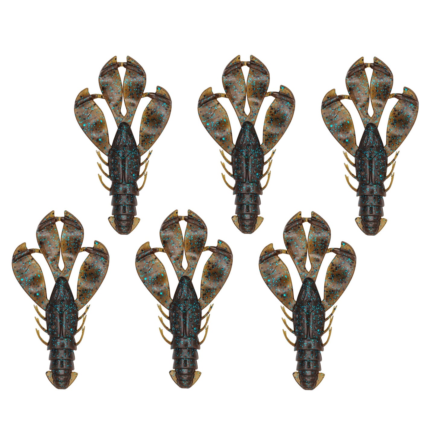 6th Sense – Congo Craw 3.8" – Creature Bait – Bass Fishing – Customizable Appendages (5 per Pack) Made in The USA