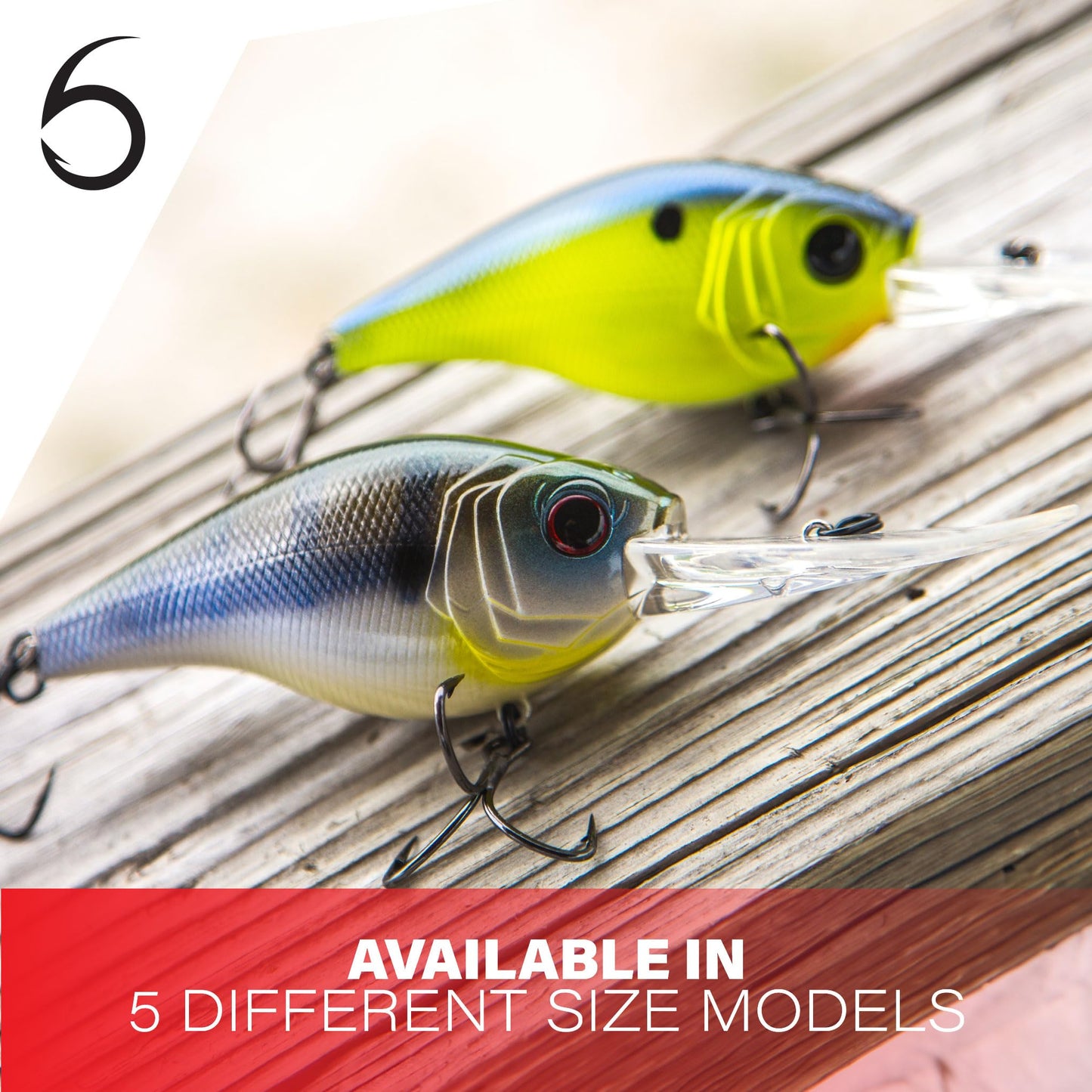 6th Sense – Cloud 9 Series Crankbait – Bass Fishing Lure with True Running Depths, Stabilized Action, Premium Paint, and Multiple Depth Models