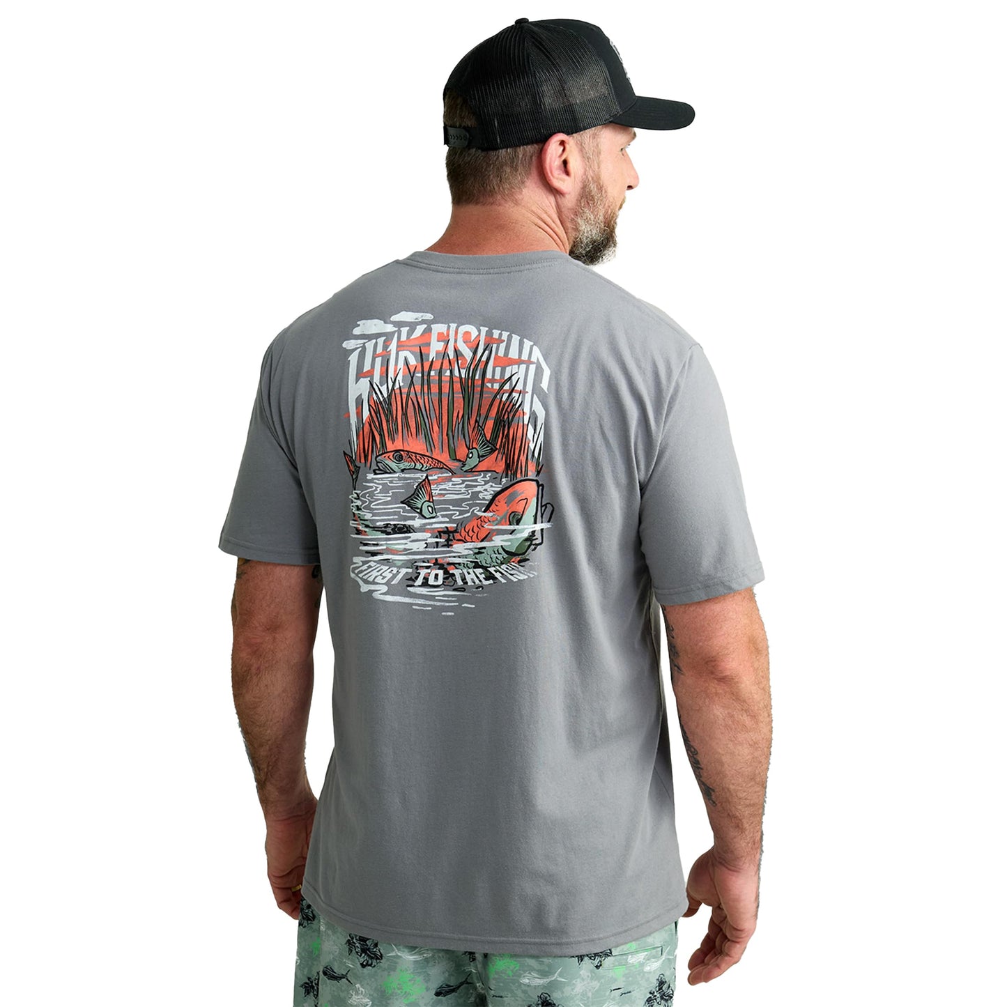 HUK - Men's Short Sleeve Performance Tee, Fishing T-Shirt for Men