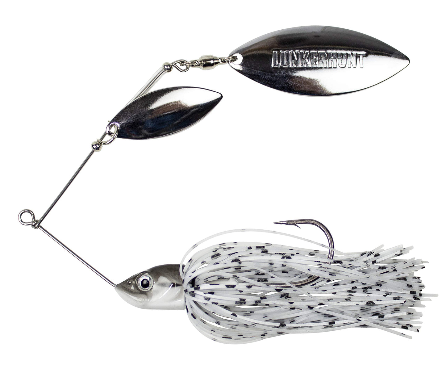 Lunkerhunt Impact Ignite | Spinnerbaits with 2 Willow Leaf Blades | Sink Fast Fishing Lure for Bass and Trout | Silicon Skirt, Swim Jig Saltwater and Deep Water Fishing Bait