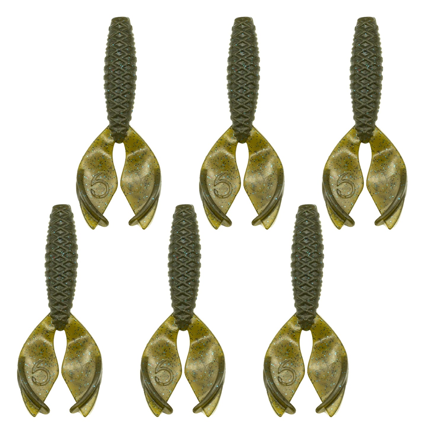 6th Sense - Bongo 3.7 - Soft Plastics Jig Trailer/Creature Bait - Bass Fishing (6 per Pack)
