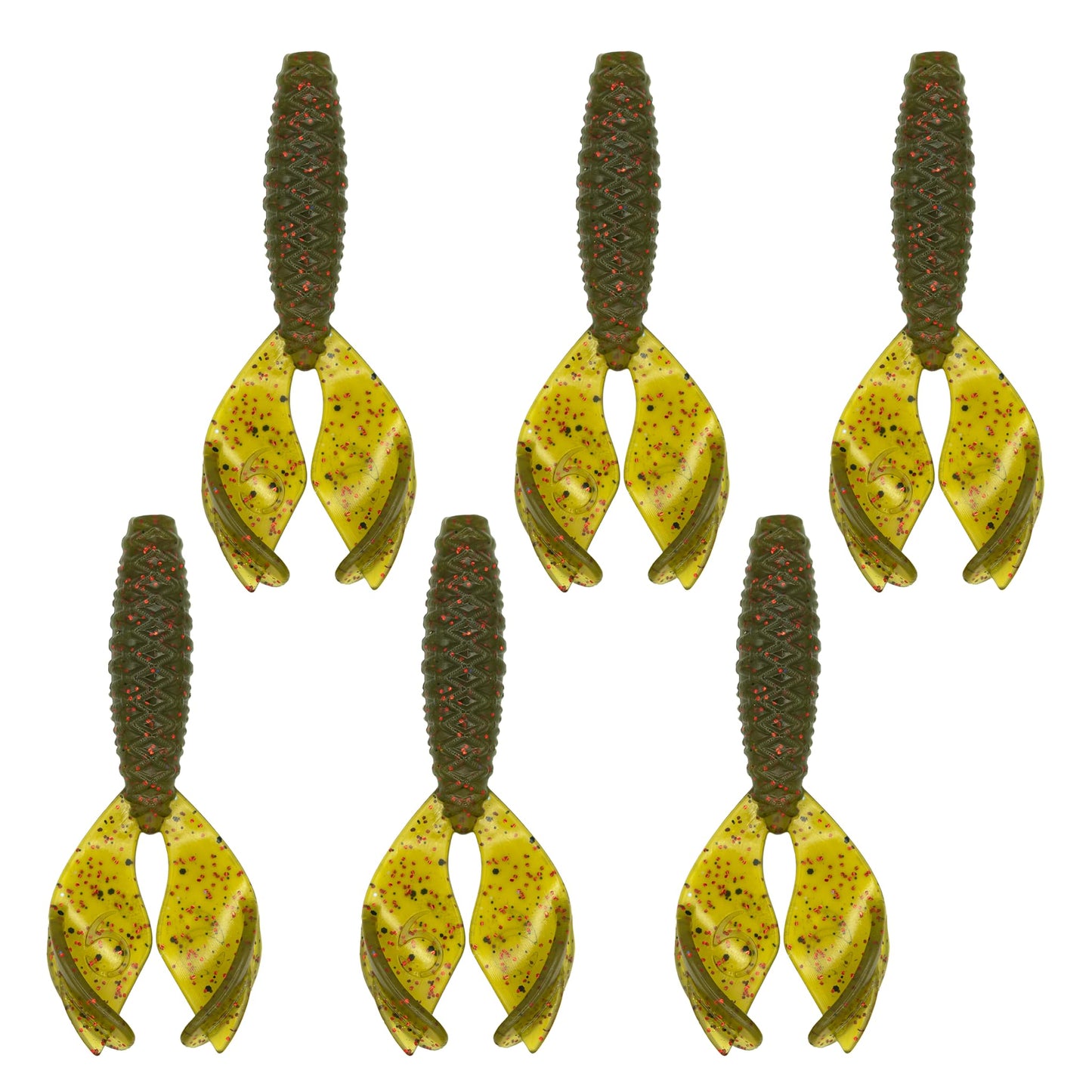 6th Sense - Bongo 3.7 - Soft Plastics Jig Trailer/Creature Bait - Bass Fishing (6 per Pack)