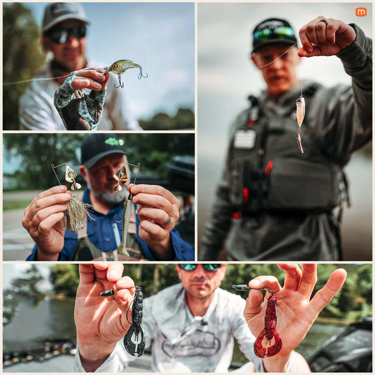 MONSTERBASS Fishing Mystery Box, Bass Fishing Kit - Best Lures Kit, Biggest & Best Tackle Mystery Box for Catching Smallmouth & Largemouth Bass
