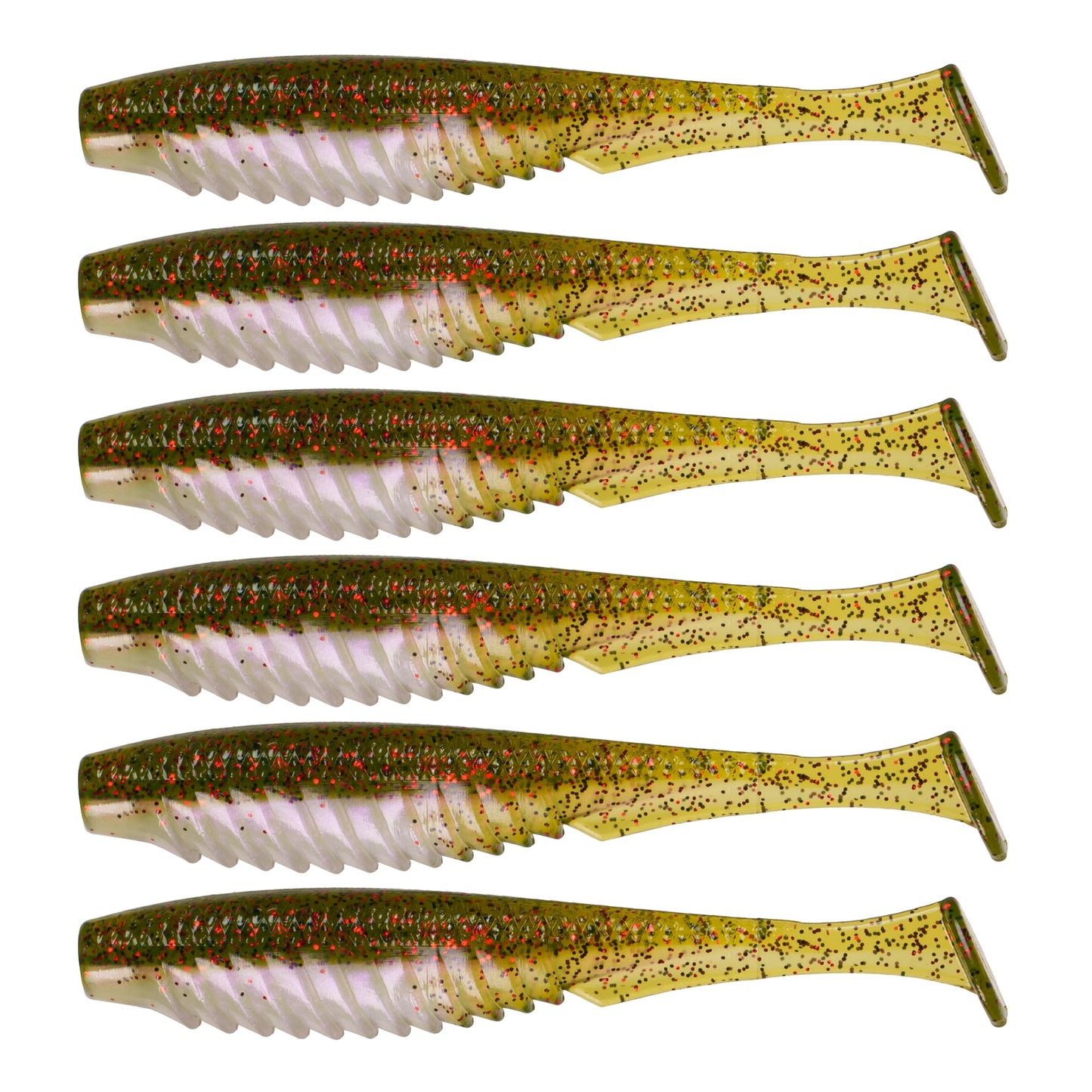 6th Sense – Party Paddle 4.3" – Saltwater Swimbait – Inshore Fishing – Redfish/Trout/Snook – Paddle Tail Soft Plastic