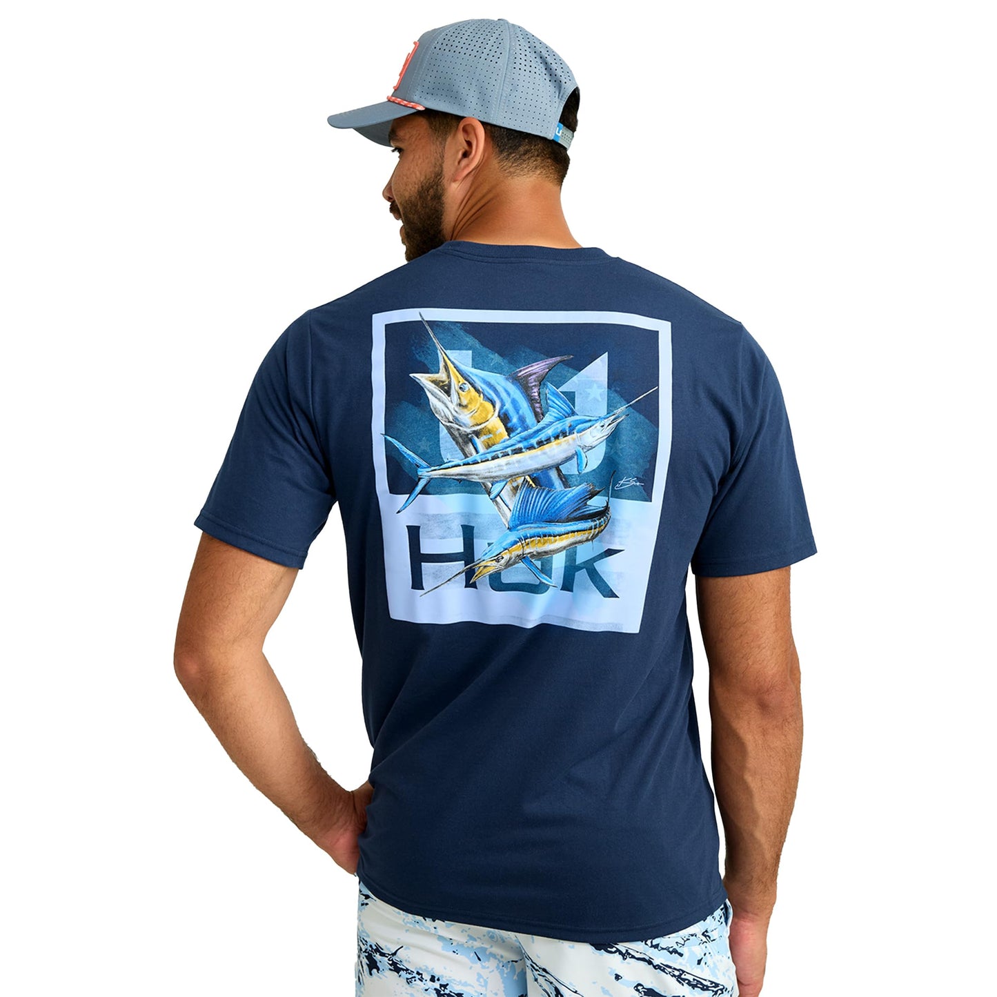 HUK - Men's Short Sleeve Performance Tee, Fishing T-Shirt for Men