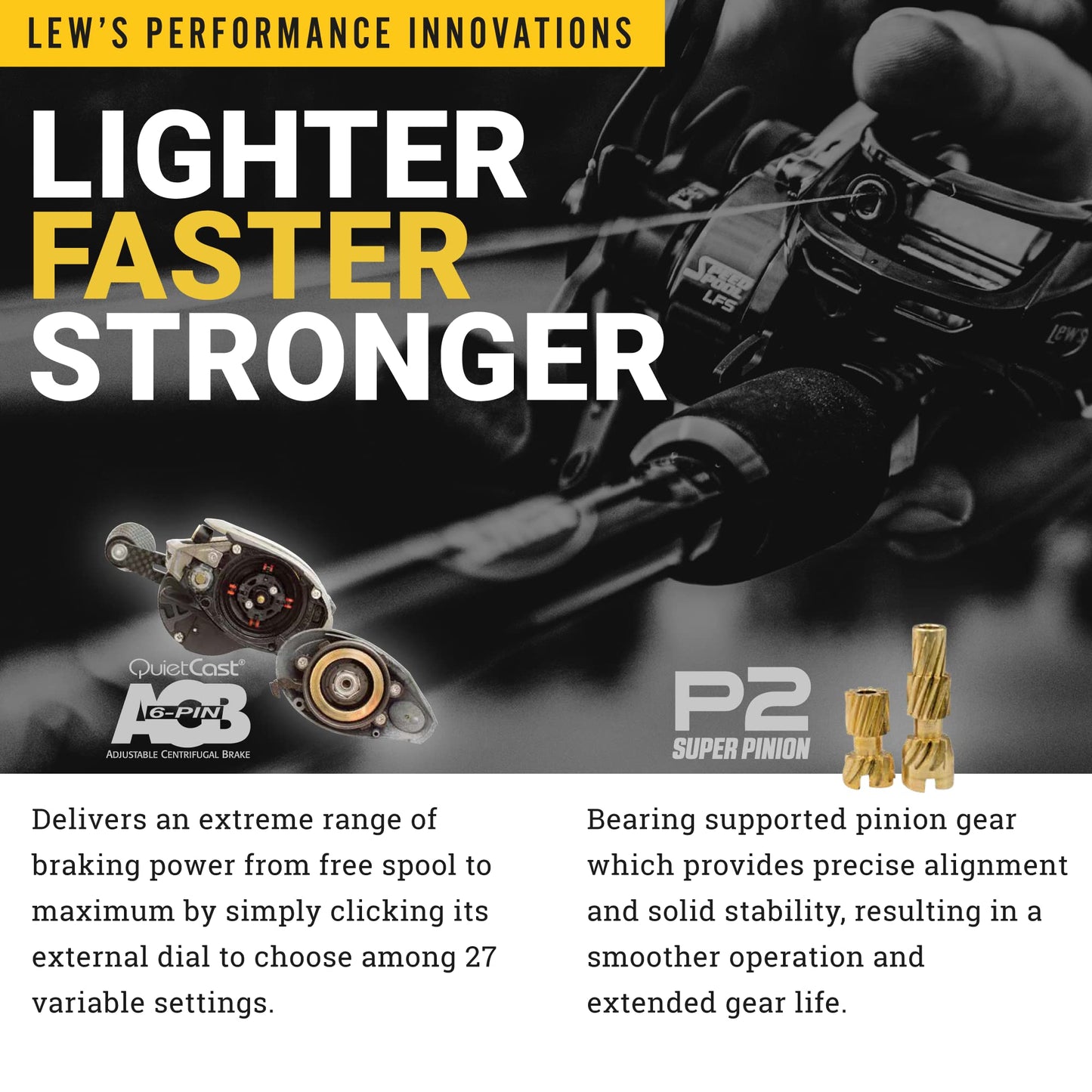 Lew's Team Lew's Pro-Ti Baitcast Fishing Reel, 7.5:1 Gear Ratio, Aluminum Frame, Premium 11 Stainless Steel Ball Bearings, Titanium Gray /Purple