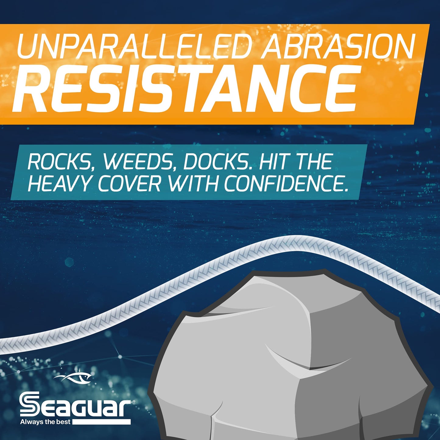 Seaguar Smackdown Low Visibility Braided Fishing Line, Stealth Gray, Multiple Sizes