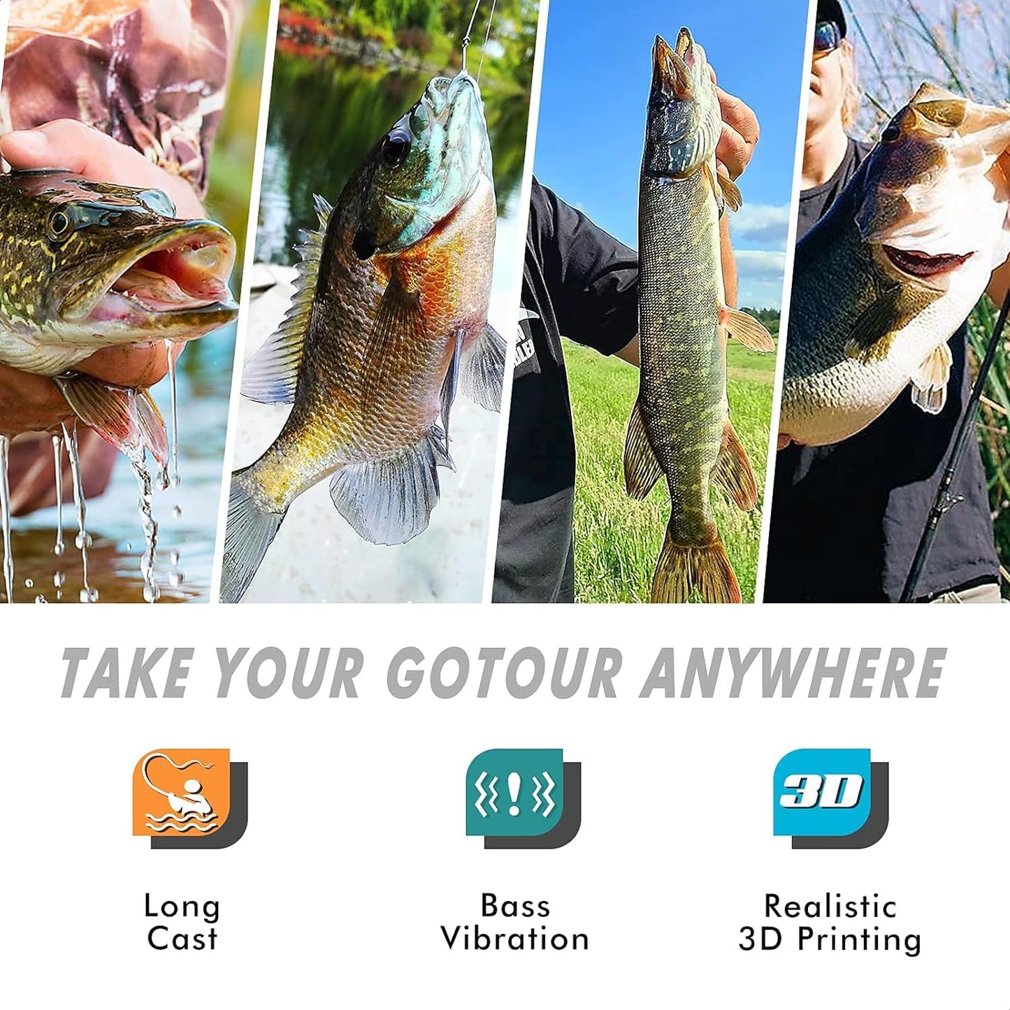 Gotour Weedless Soft Fishing Lures for Freshwater and Saltwater, Premium Pre-Rigged Jig Head Paddle Tail Swimbaits for Bass Fishing，Jigs Fishing Bait for Crappie Trout Walleye, Amazing Fishing Gifts