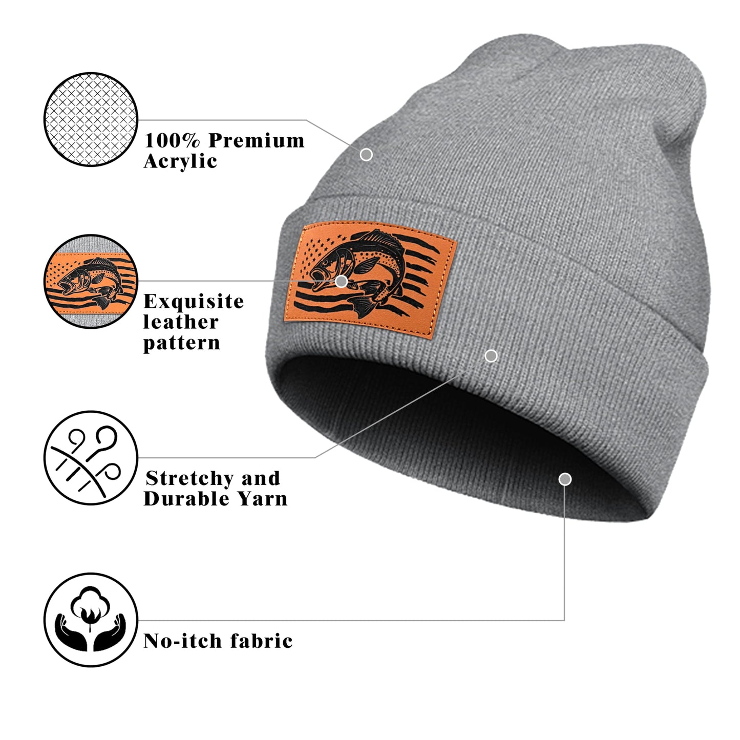 Fishing Hat for Men, Fishing Hat Gifts for Fisherman, Fathers Day Hat Gift for Men, Birthday Gift for Dad